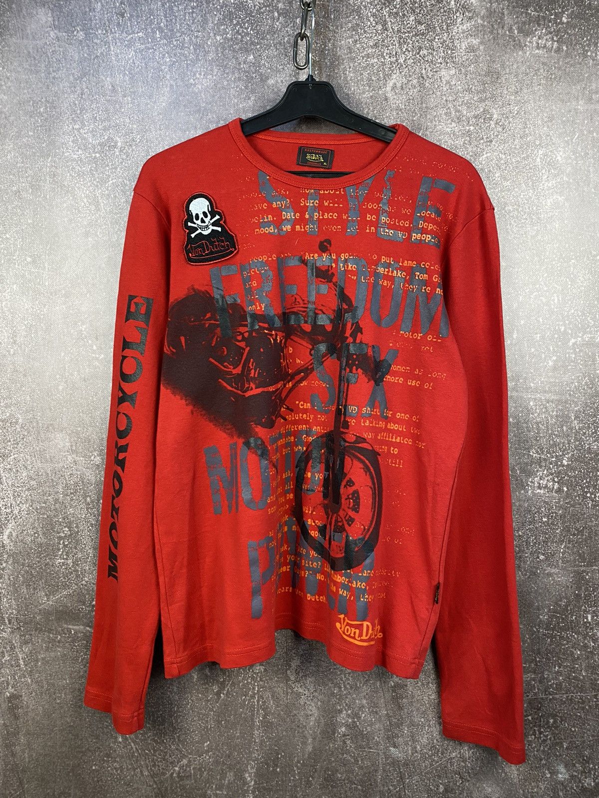 Japanese Brand Vintage Y2K Von Dutch Logo Longsleeve Shirt Size US XL / EU 56 / 4 - 1 Thumbnail