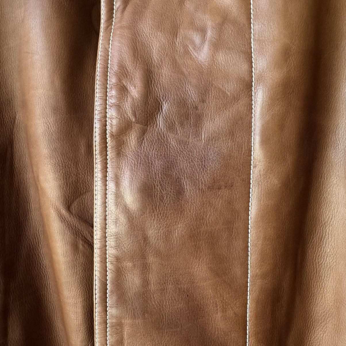 Hermes Hermes Brown/Orange Calf Leather Overcoat Size US L / EU 52-54 / 3 - 15 Thumbnail