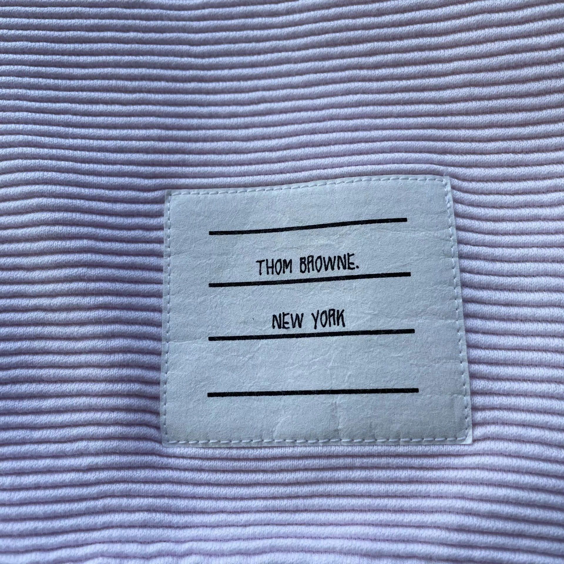 Thom Browne THOM BROWNE Classic 4-Bar Stripe Pink Sweatshirt Women's 36 Size XS / US 0-2 / IT 36-38 - 4 Thumbnail