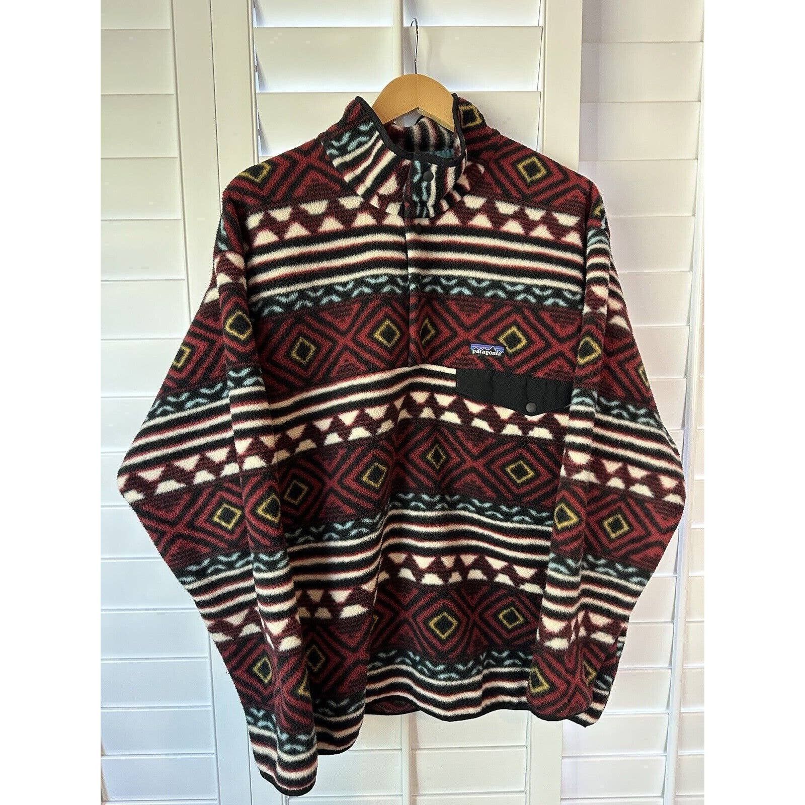 image of Patagonia Synchilla Snap T Fleece All Over Print Size Large, Men's