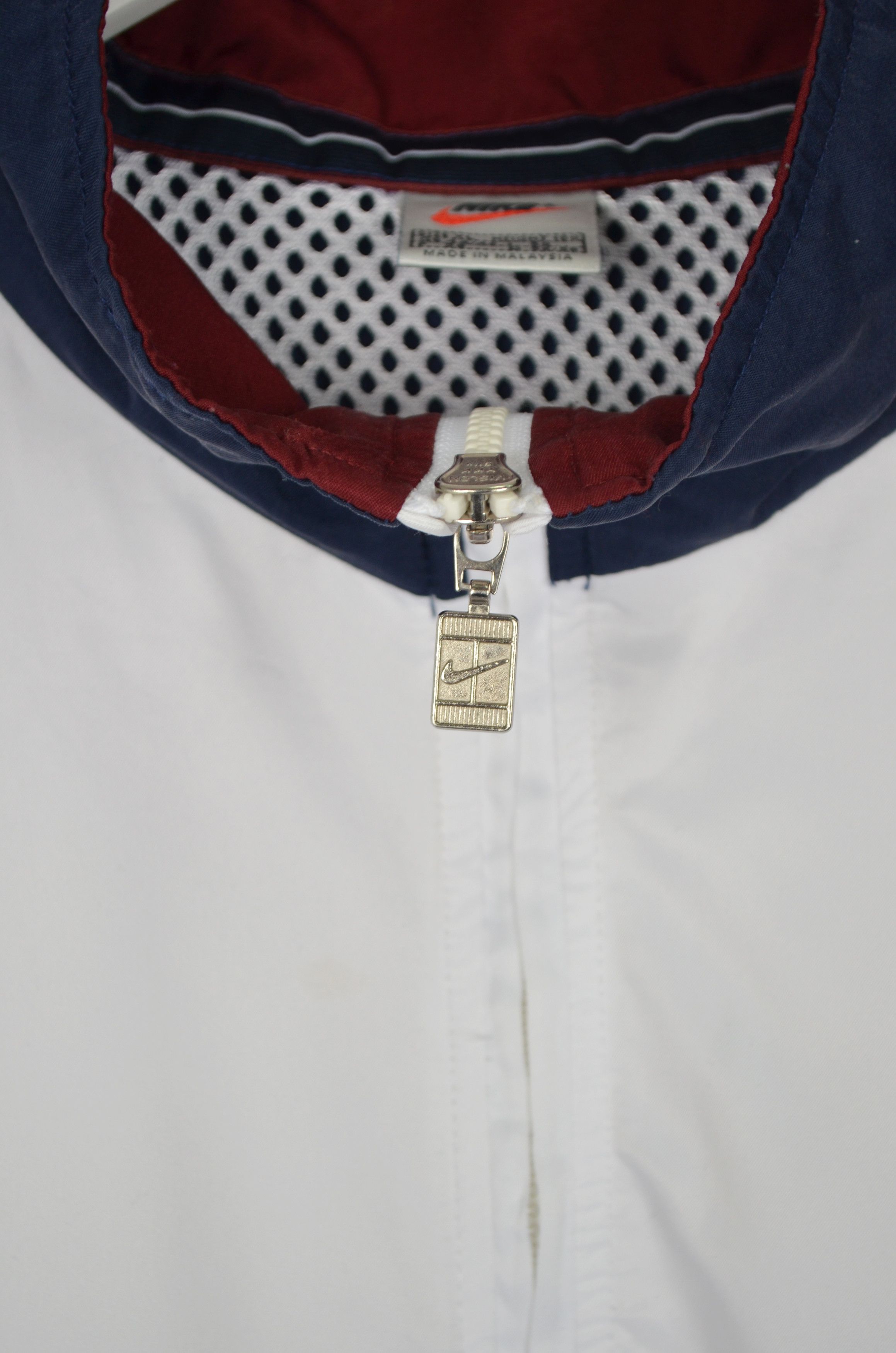 Nike × Vintage 90's Nike Court Jacket White/Navy Size XL Vintage y2k Size US XL / EU 56 / 4 - 6 Thumbnail