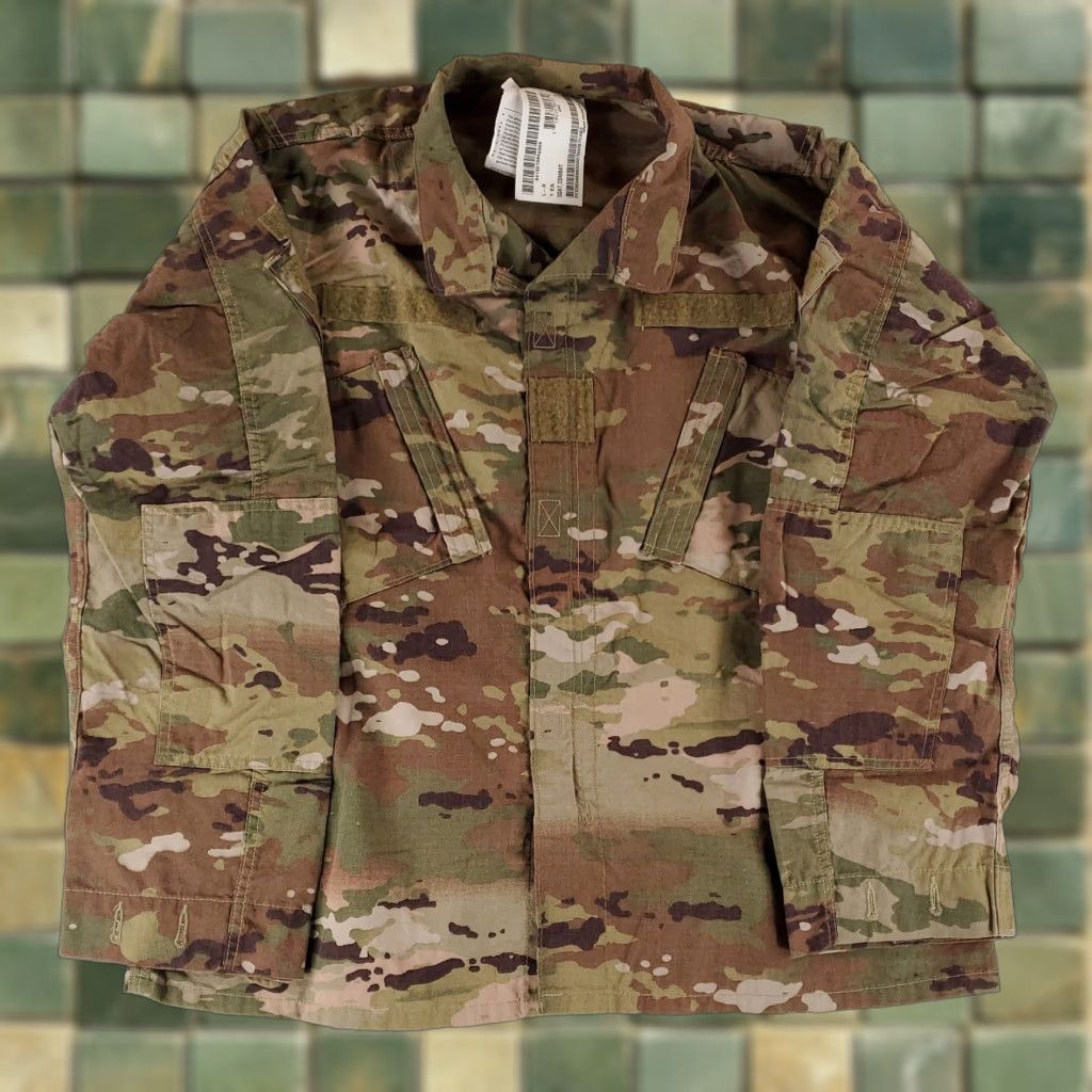Vintage VINTAGE US Military Multicam FR Combat Uniform Full Zip Coat Jacket Mens L Reg NWT Size US L / EU 52-54 / 3 - 1 Thumbnail