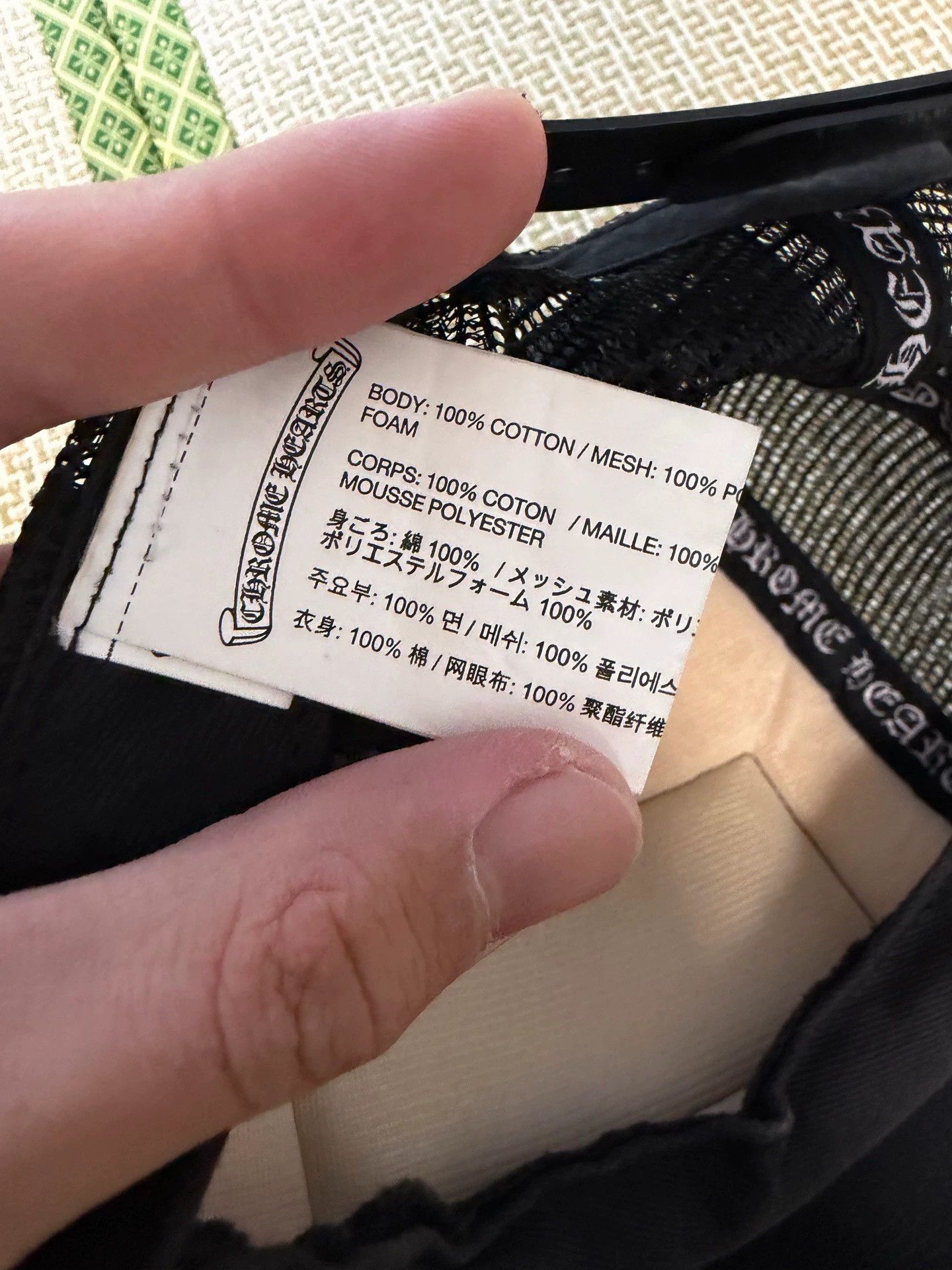 Chrome Hearts Chrome Hearts Black and White Mesh Trucker Helmet Size ONE SIZE - 5 Thumbnail