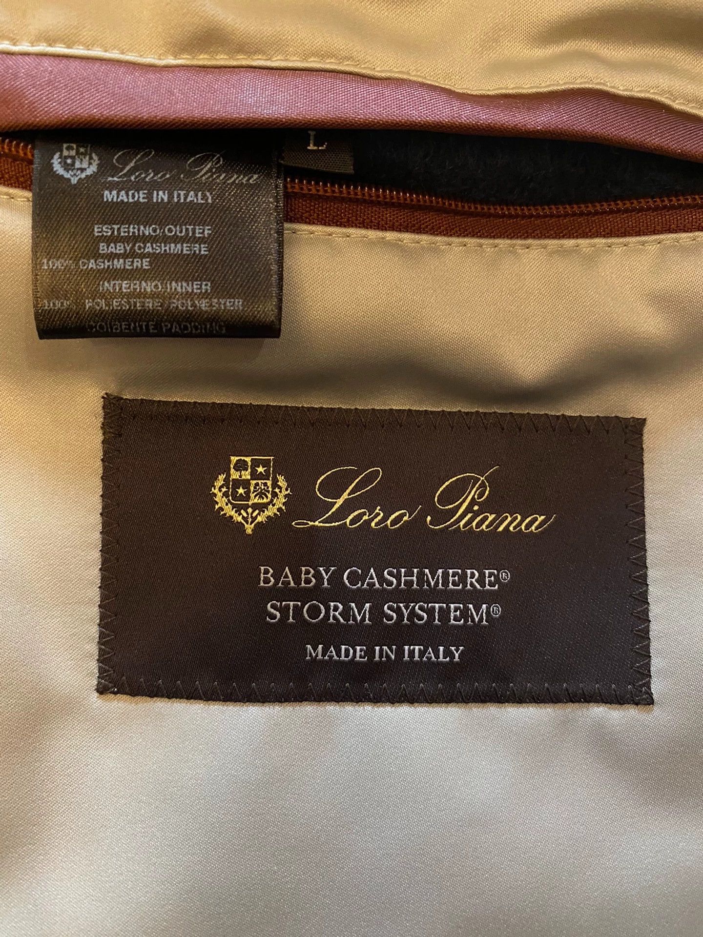 Loro Piana Men's LORO PIANA Baby Cashmere Storm System® Coat Size US L / EU 52-54 / 3 - 6 Thumbnail