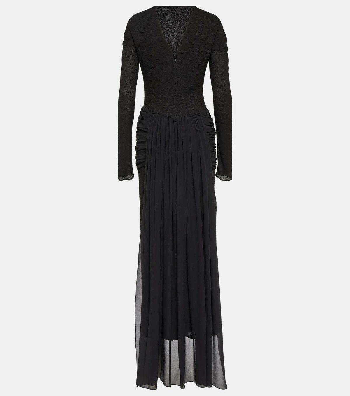 Givenchy o1srvl11e1124 Ruched Waist Dress in Black Size S / US 4 / IT 40 - 2 Thumbnail