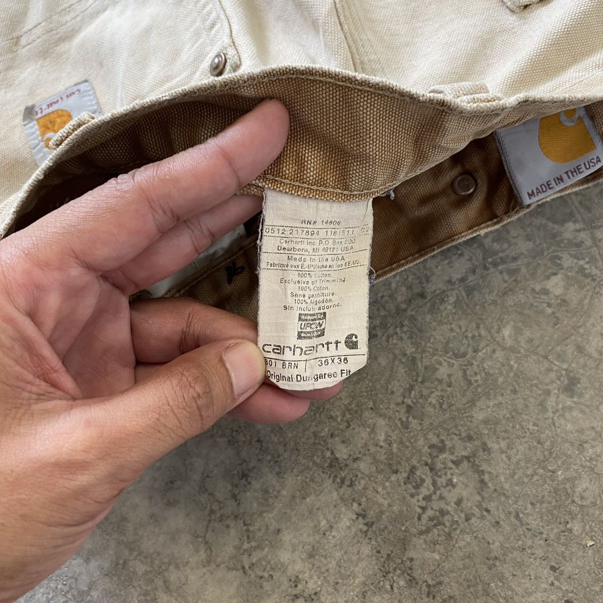 Carhartt VTG Carhartt Double Knee Faded Dirty Carpenter Pants Size US 36 / EU 52 - 25 Thumbnail