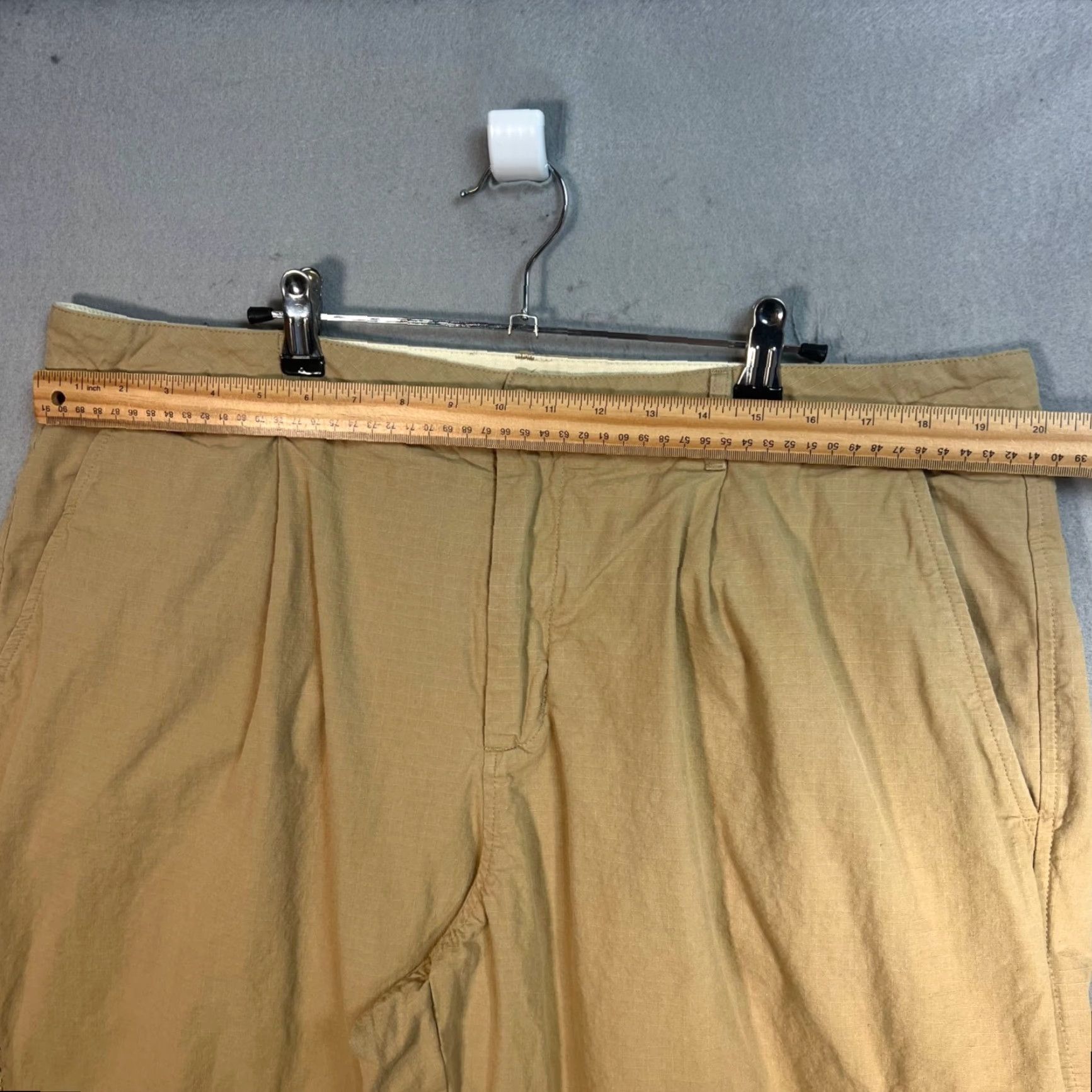 Only NY OnlyNY Mens 2XL Chino Pants 100% Cotton Khaki Straight Leg Beige Pants Sl/ Pocket Casual Regular Men Size US 39 - 5 Thumbnail