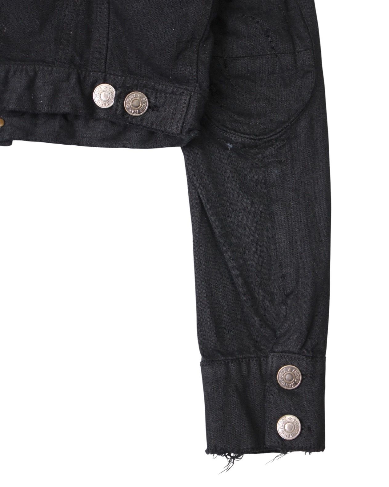 If Six Was Nine 2000S SWORD FISH BLACK CONVERTIBLE DENIM JACKET Size S / US 4 / IT 40 - 8 Thumbnail