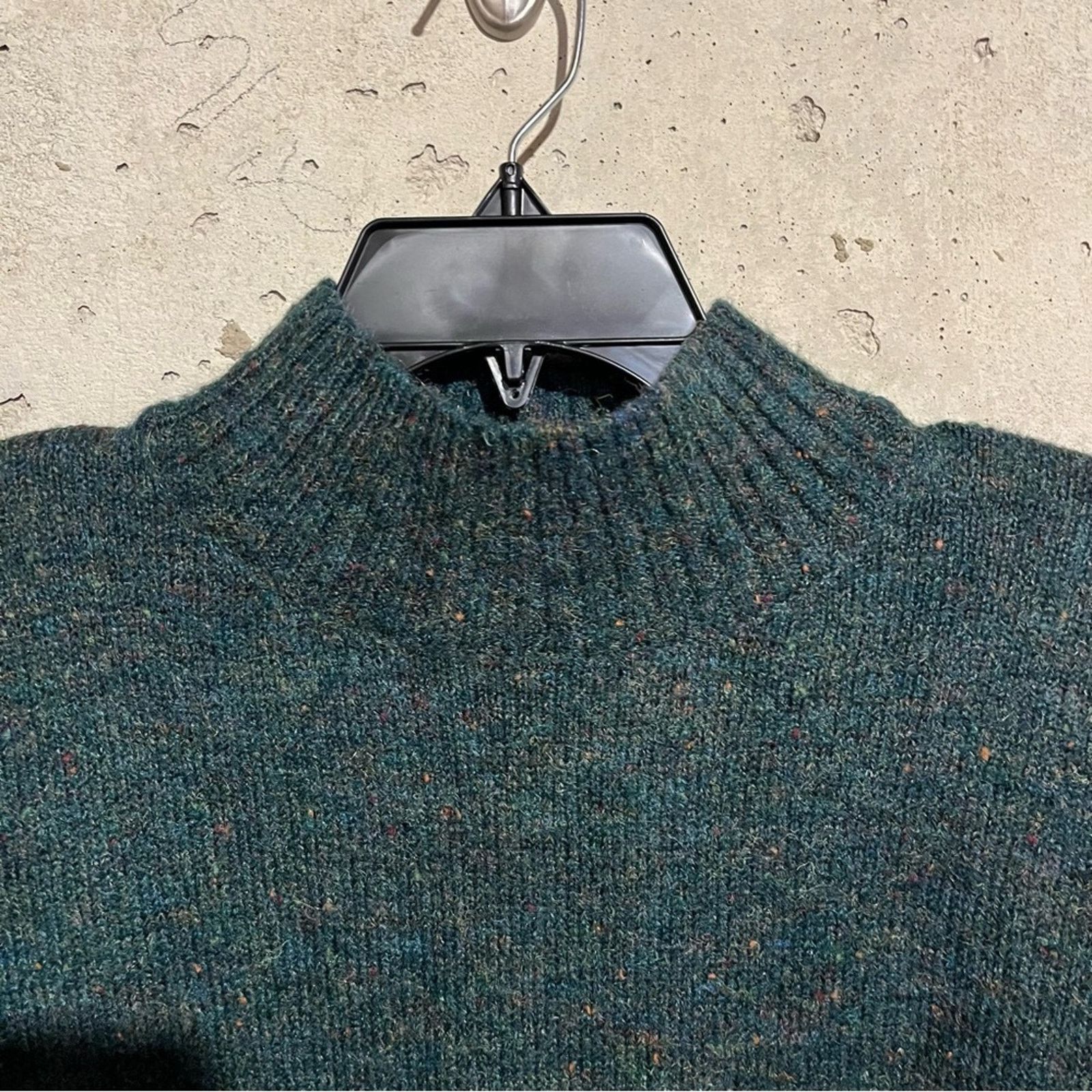 Other Well Worn Women's Mock Neck Nep Yarn Sweater, Green, Size M Size M / US 6-8 / IT 42-44 - 2 Thumbnail