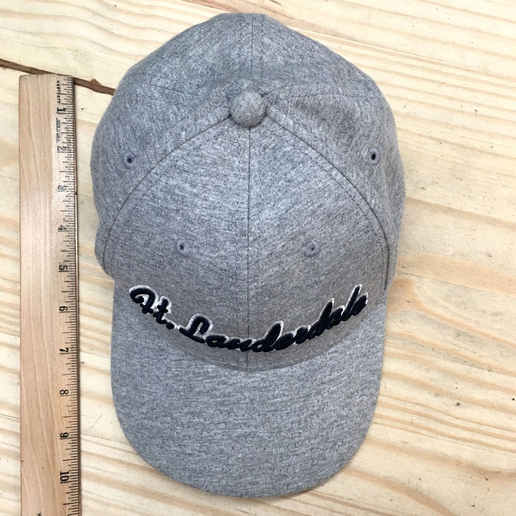 Vintage Mens Gray One Size E-Flex Curved Brim Baseball Cap Hat Fort Lauderdale Size ONE SIZE - 3 Thumbnail