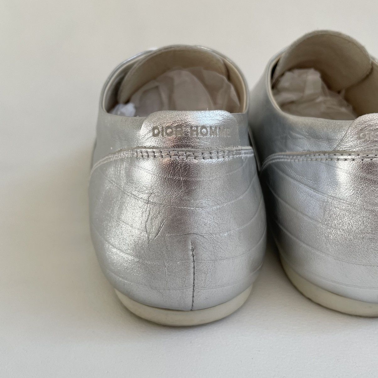 Dior S/S 07 Silver Leather Ballet Pump Sneakers Size US 9 / EU 42 - 15 Thumbnail