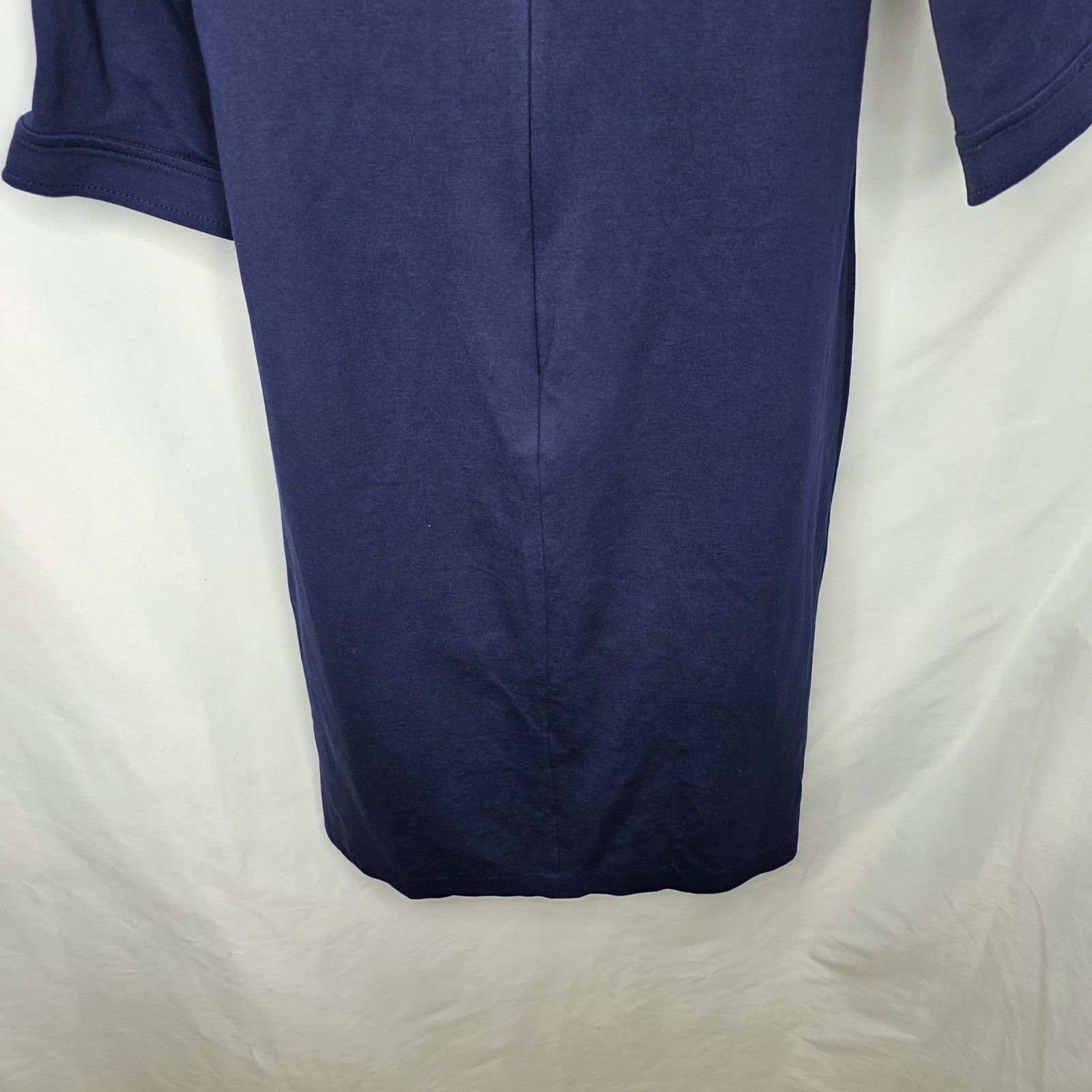 Other Talbots Blue Elbow length Sleeve Round Neck Sheath Dress Size S / US 4 / IT 40 - 10 Thumbnail