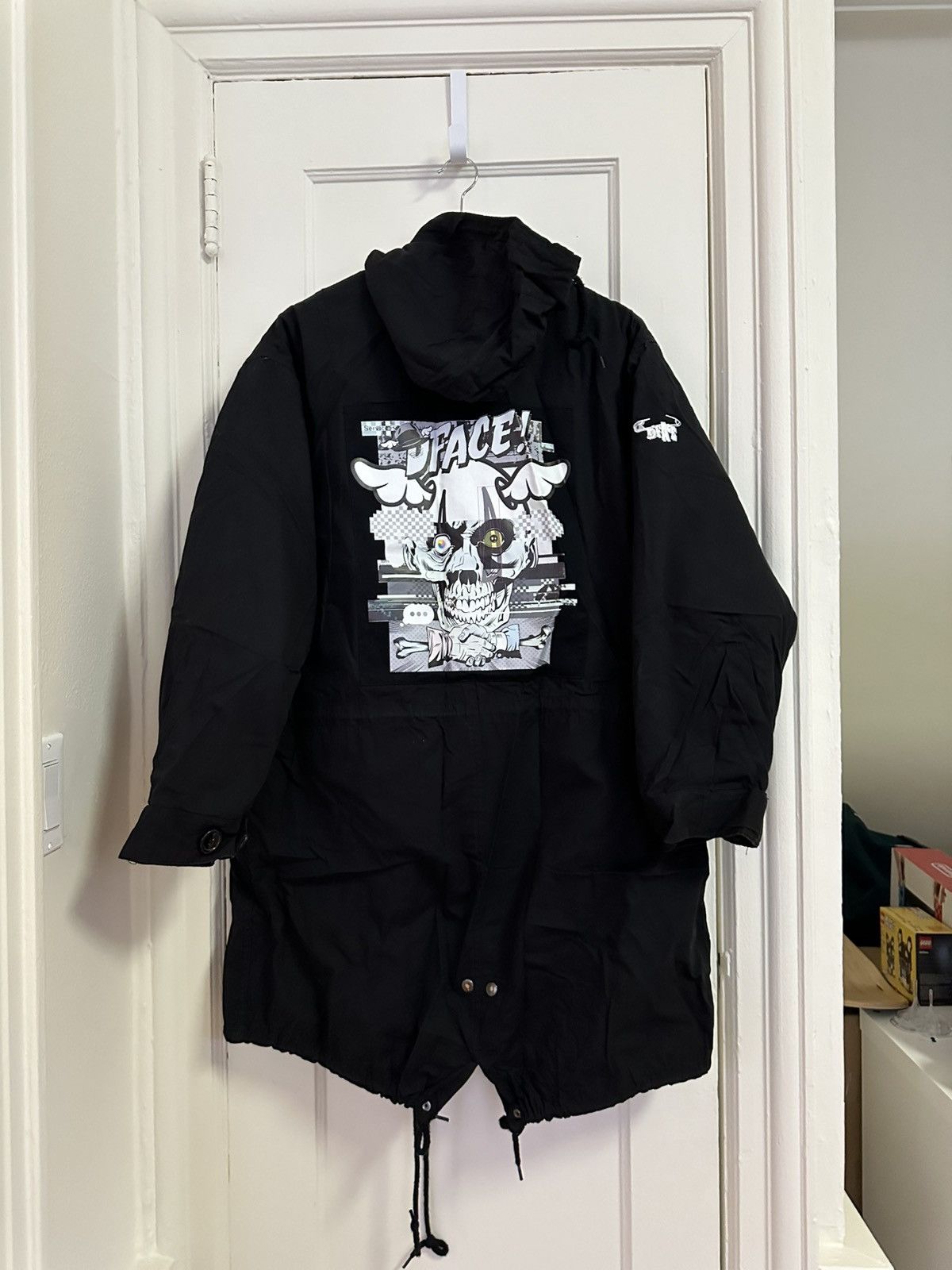 X-LARGE Double Layered Rain Coat with Hood Size US L / EU 52-54 / 3 - 2 Thumbnail