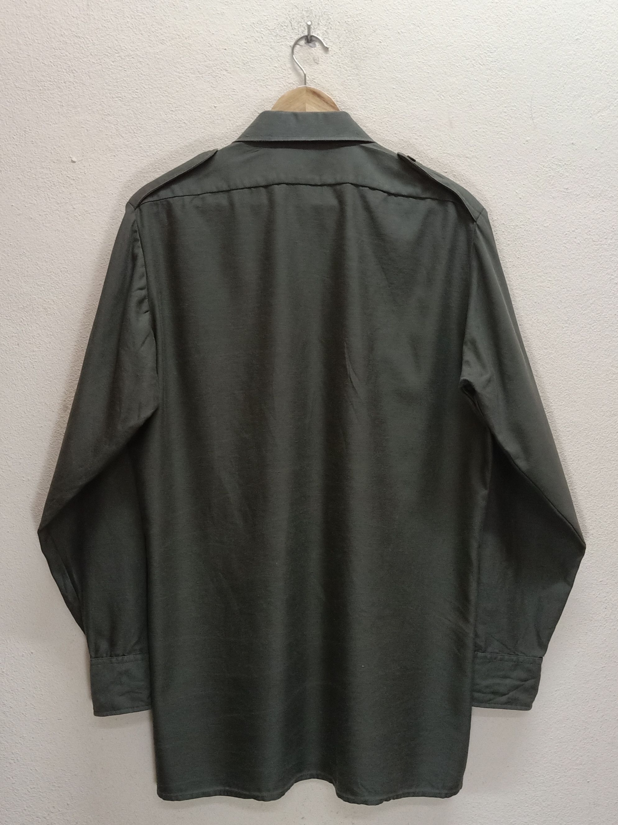 Other 1985 WAHLER Germany Military Army Field Shirt Size US L / EU 52-54 / 3 - 2 Thumbnail