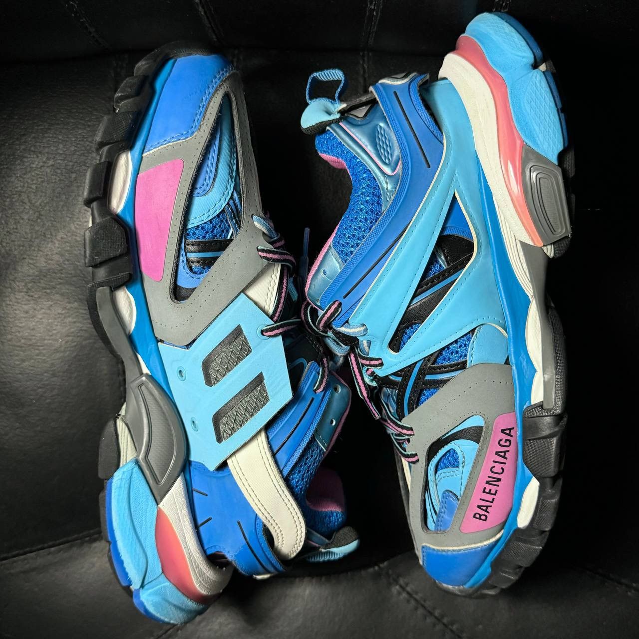 Balenciaga Balenciaga track 1 blue pink Size US 5.5 / EU 38 - 5 Thumbnail