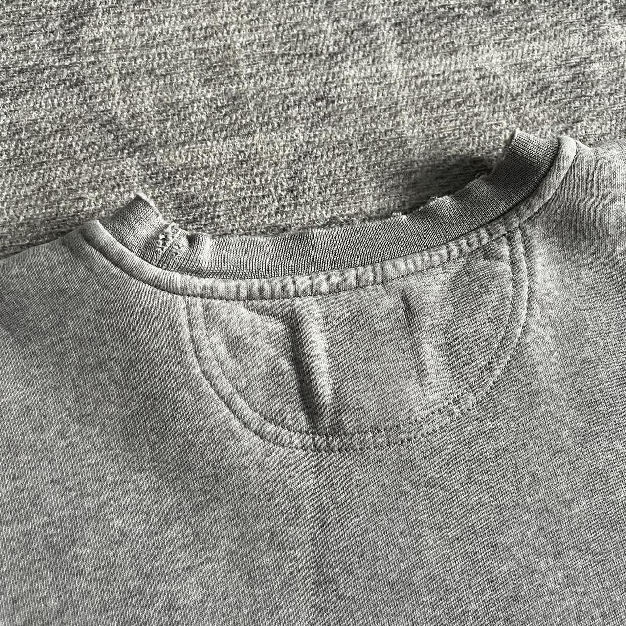 Nike Vintage 1990s Nike Grey Distressed Grunge Crewneck Sweater Size US M / EU 48-50 / 2 - 6 Thumbnail