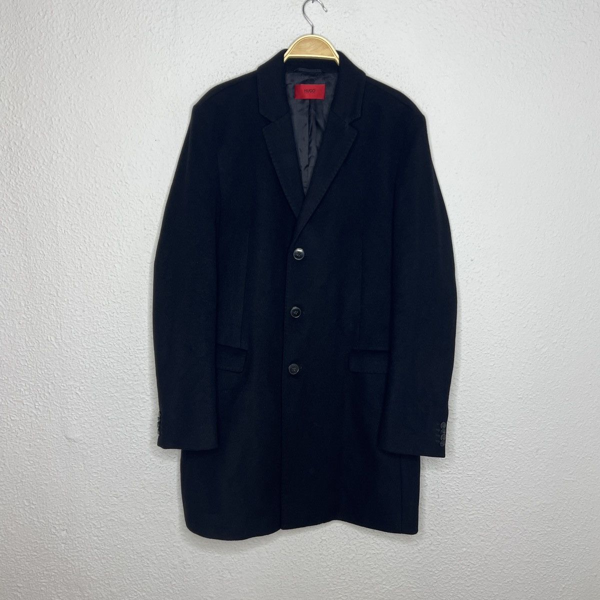 Hugo Boss Vintage HUGO BOSS MENS WOOL LONG YAMAHA COAT | Grailed