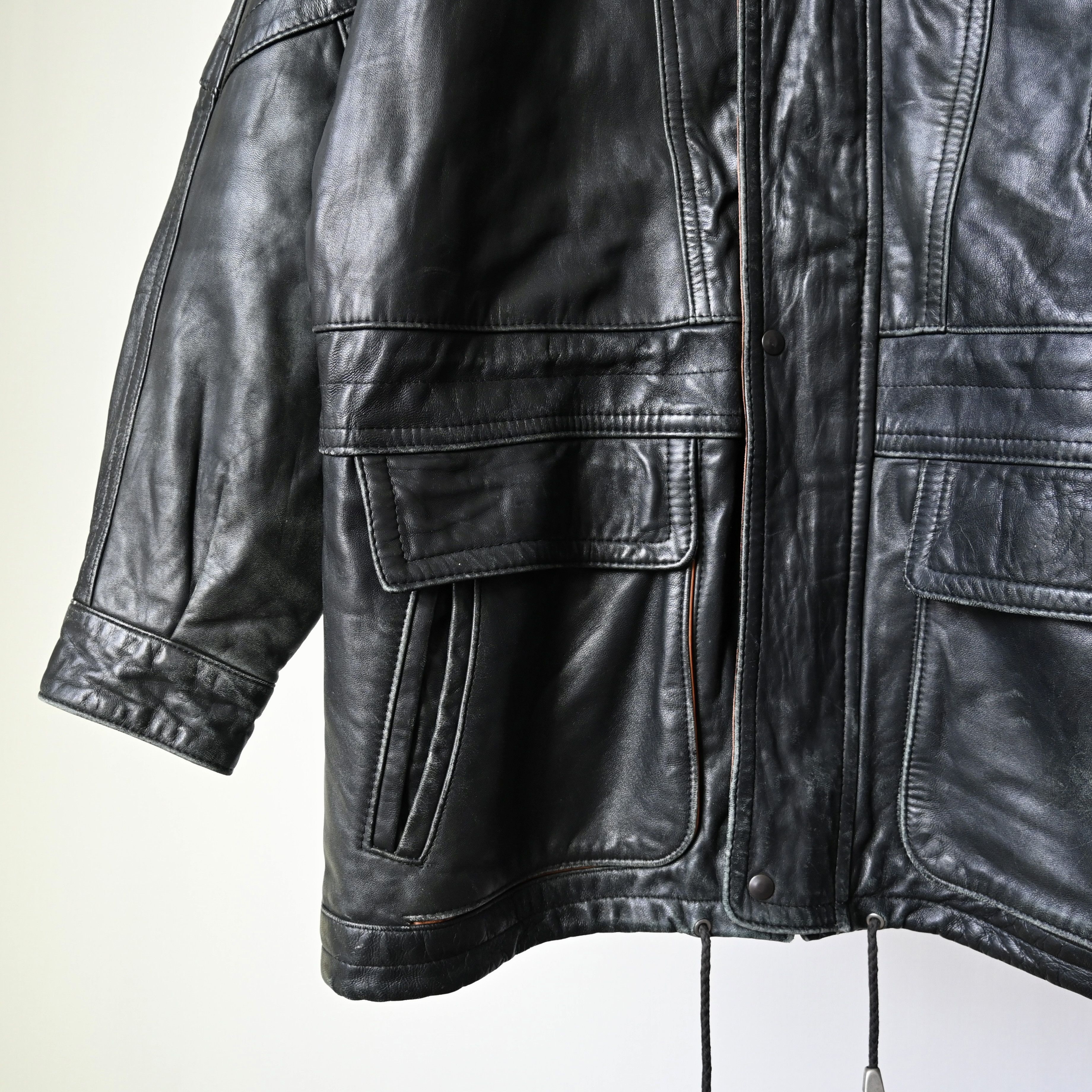 Vintage VTG 1990s VENETTI lamb leather parka, made in Australia Size US L / EU 52-54 / 3 - 10 Thumbnail