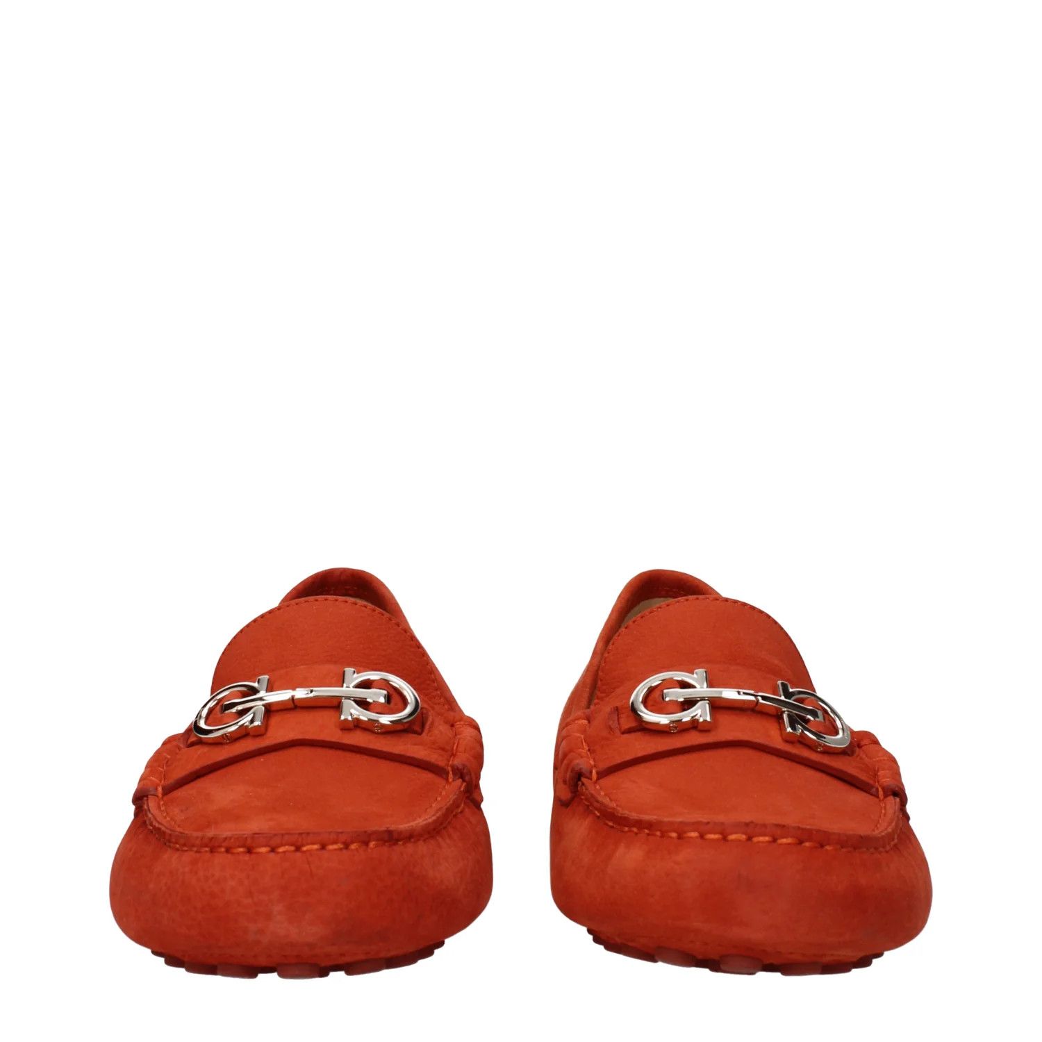 Salvatore Ferragamo ob1o1e1224 Suede Loafers in Orange Size US 9.5 / IT 39.5 - 3 Thumbnail