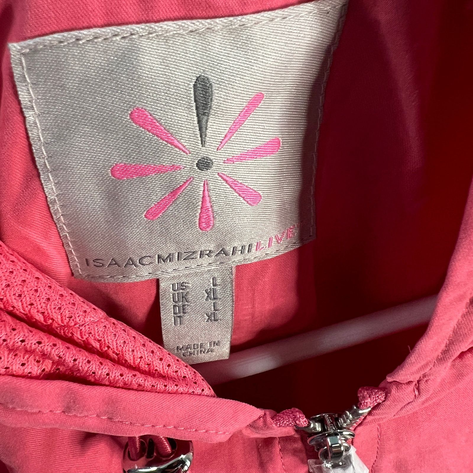 Other Isaac Mizrahi Live! Soho Hooded Jacket Strawberry Pink Large Size L / US 10 / IT 46 - 3 Thumbnail
