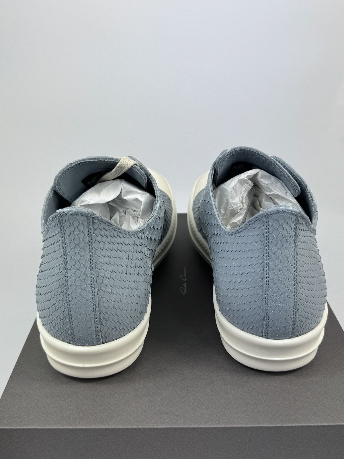 Rick Owens PYTHON LOW TOP SNEAKERS (RARE) Size US 11 / EU 44 - 4 Thumbnail
