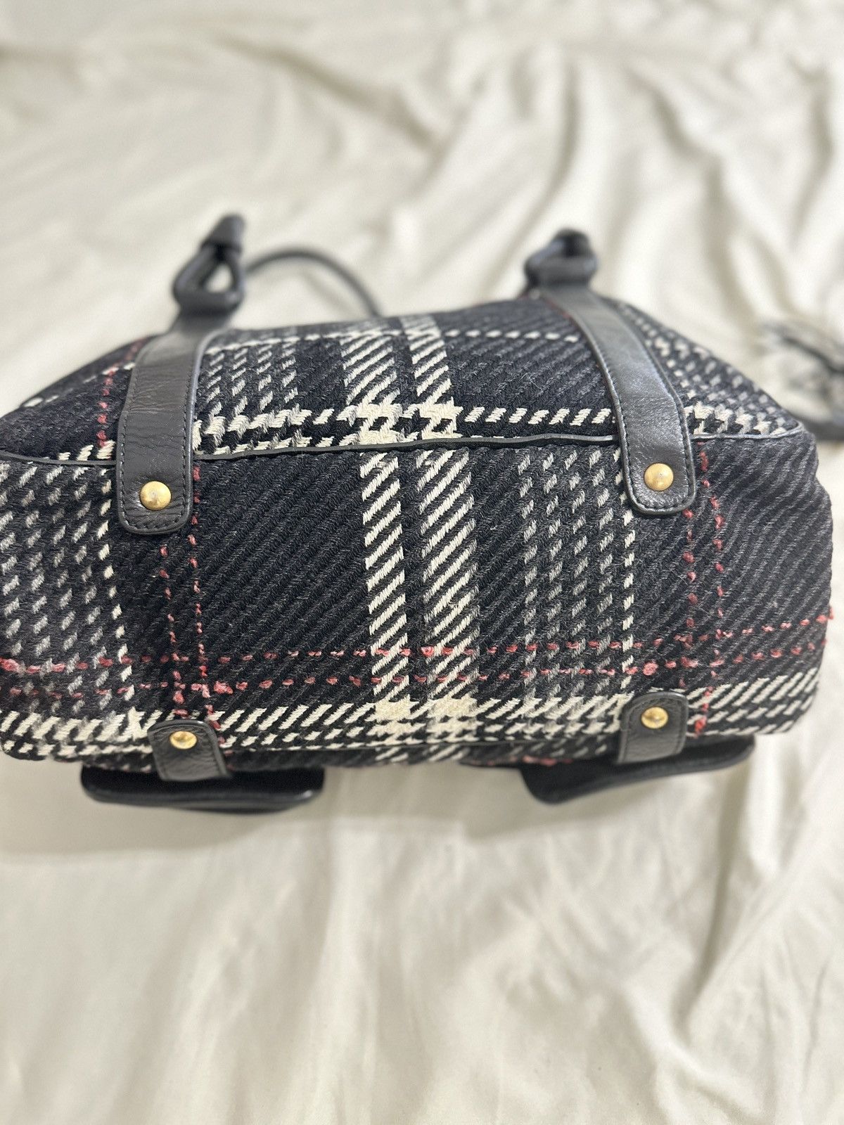 Salvatore Ferragamo Salvatore Ferragamo Wool Plaid Exterior Bags & Handbags L Size ONE SIZE - 7 Thumbnail