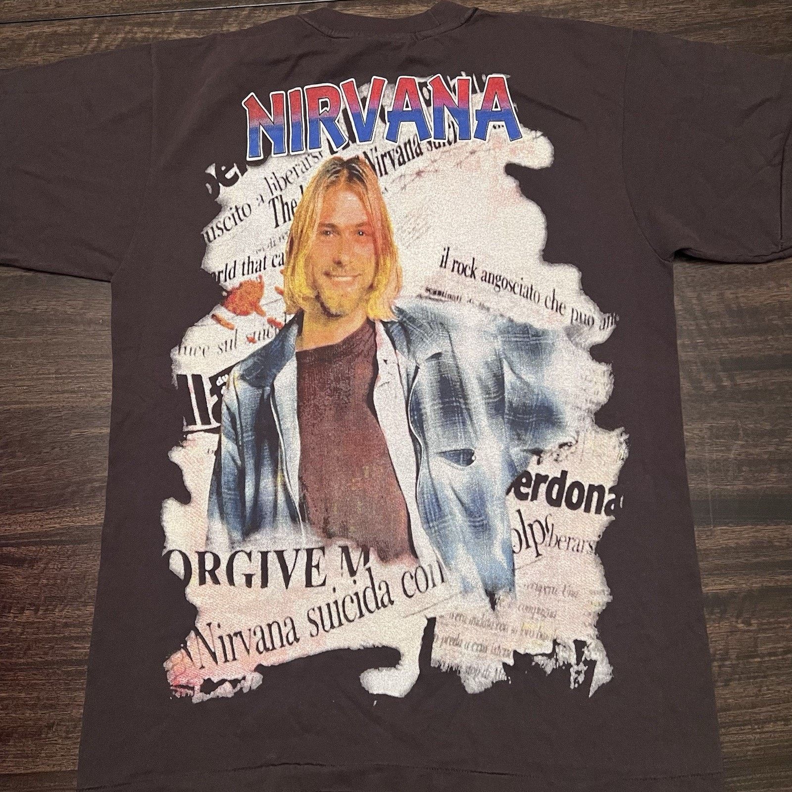 Other Nirvana Kurt Cobain Memorial rap Tee Grunge vintage shirt Size US L / EU 52-54 / 3 - 1 Thumbnail