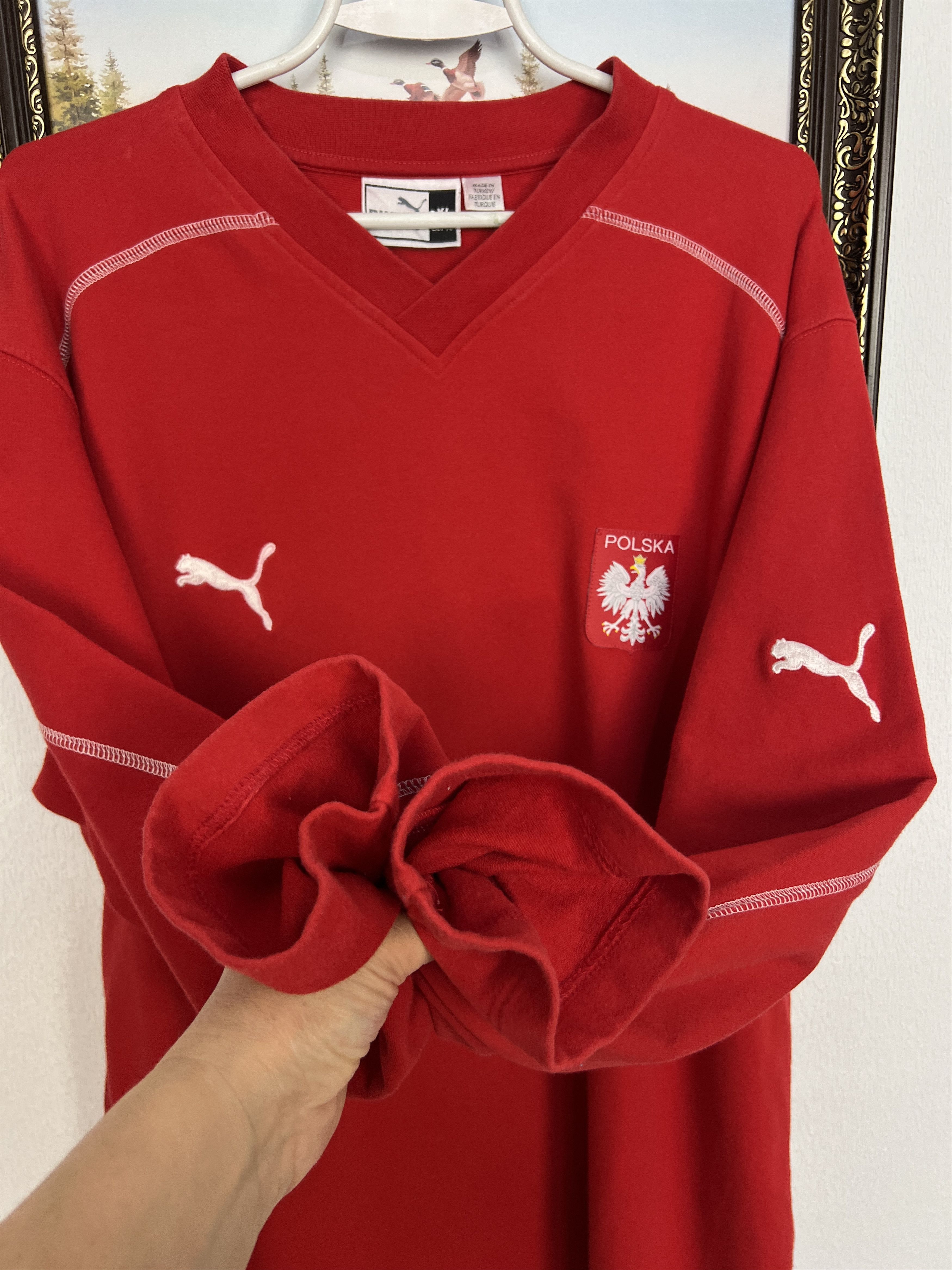 Puma Vintage Poland Football Train Sweatshirt Soccer Crewneck Size US XL / EU 56 / 4 - 5 Thumbnail
