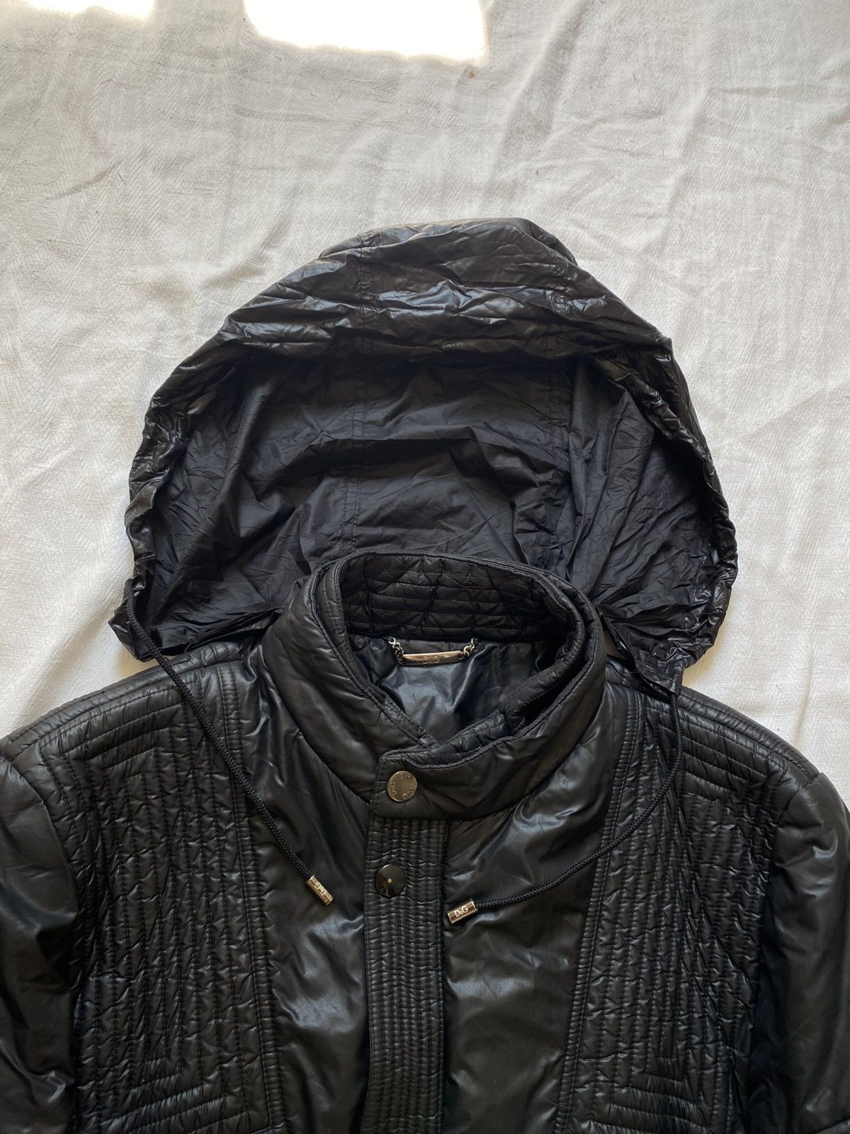 Dolce & Gabbana vintage 00s y2k Dolce Gabbana Architect Puffer Biker Jacket Size US M / EU 48-50 / 2 - 3 Thumbnail