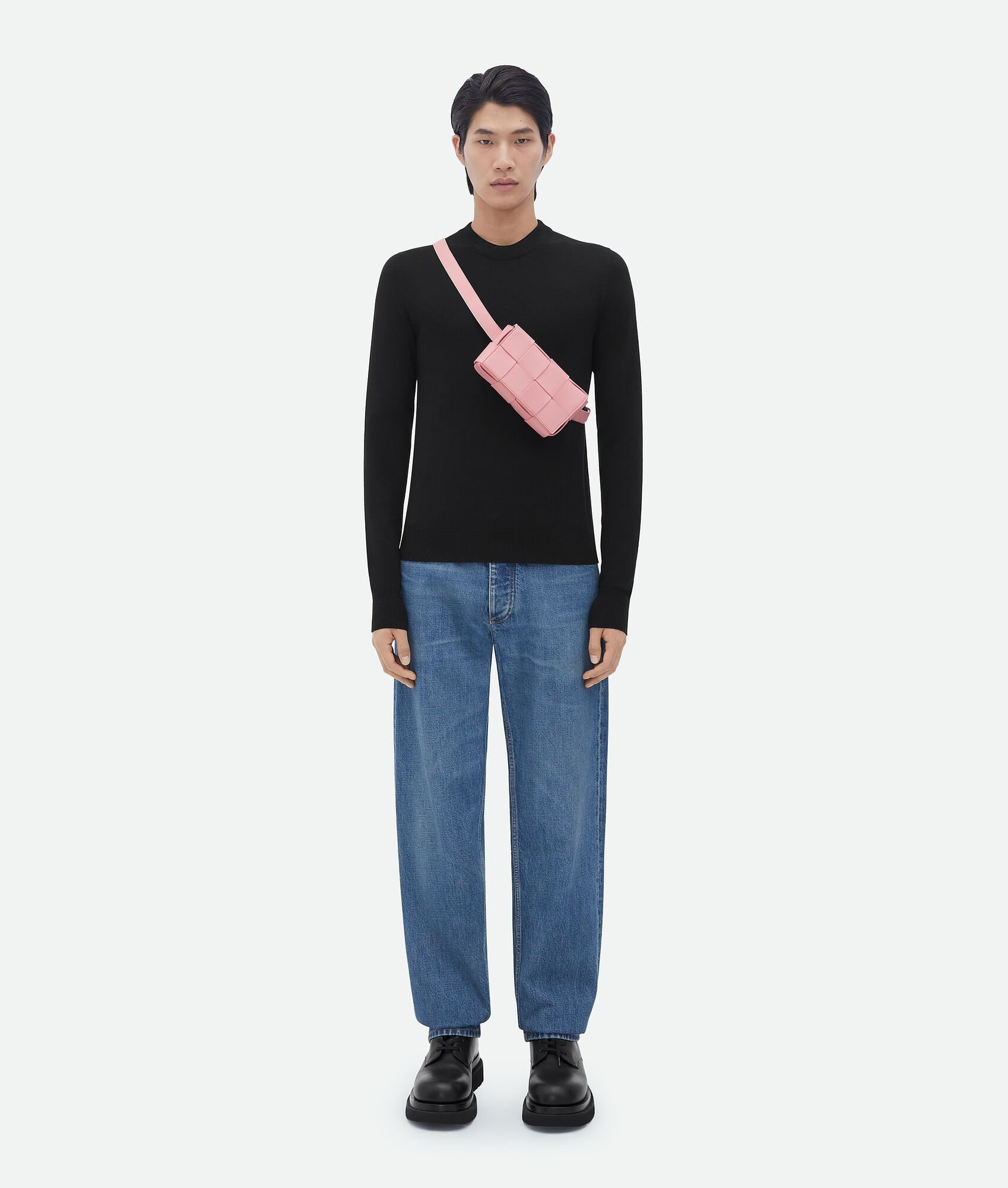Bottega Veneta o1n1vont0225 Size: OS / Unisex Cassette Belt Bag in Pink Size ONE SIZE - 3 Thumbnail