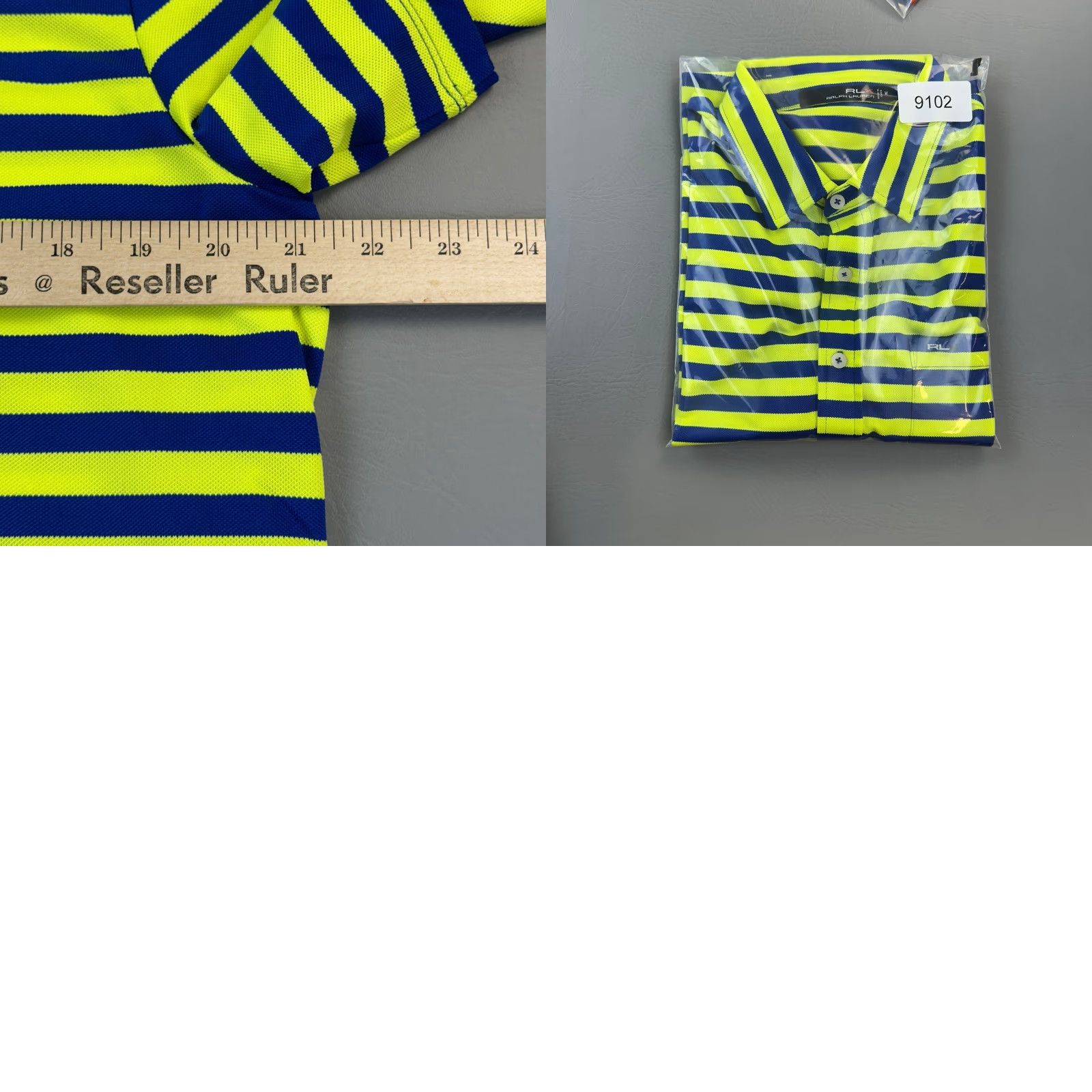 RLX Ralph Lauren RLX Ralph Lauren Polo Shirt Mens Medium Green Striped Performance Pocket Golf Size US M / EU 48-50 / 2 - 8 Thumbnail