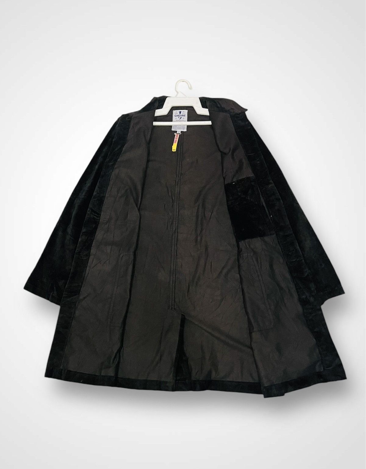 Other Chevre Velvet Long Jacket (07) Size US L / EU 52-54 / 3 - 3 Thumbnail