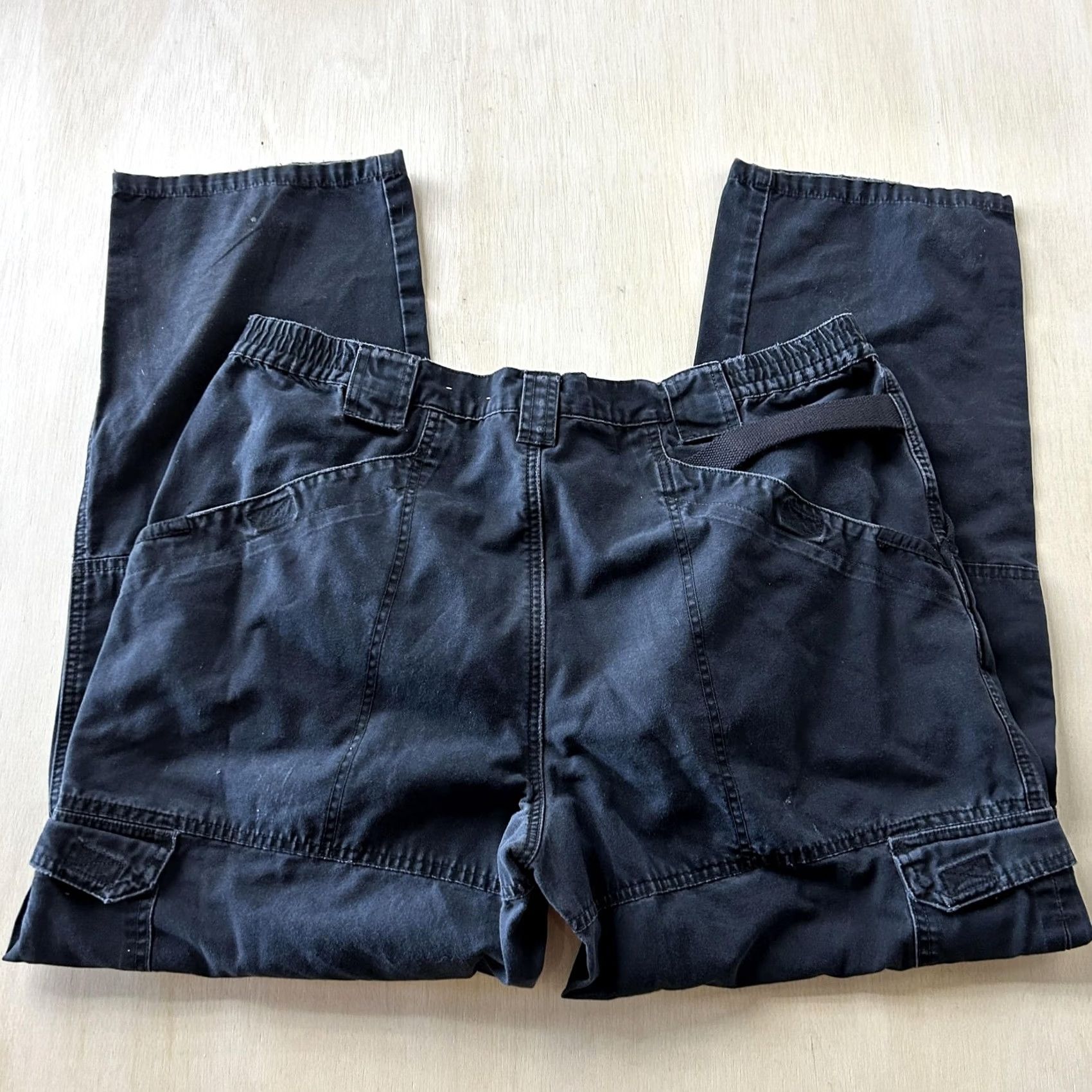 Vintage 5.11 Tactical Series Pants Mens 38x32 Black Cargo Elastic Waist Workwear 74251 Size US 38 / EU 54 - 2 Thumbnail