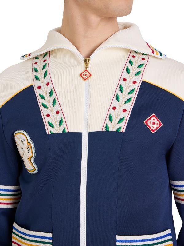 os11x0725 Venus As A Boy Cotton-Blend Varsity Track Jacket