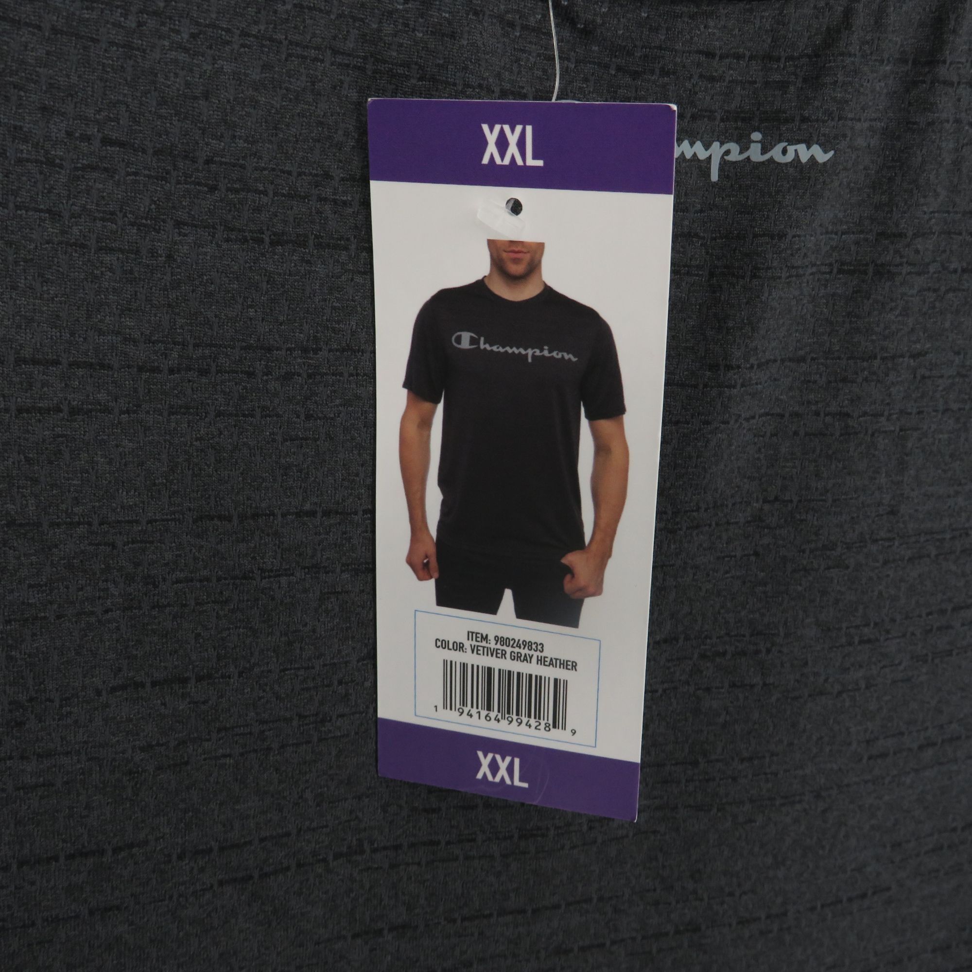Champion Champion Mens Gray Heather Graphic Logo XXL Short Sleeve Shi Size US XXL / EU 58 / 5 - 5 Thumbnail