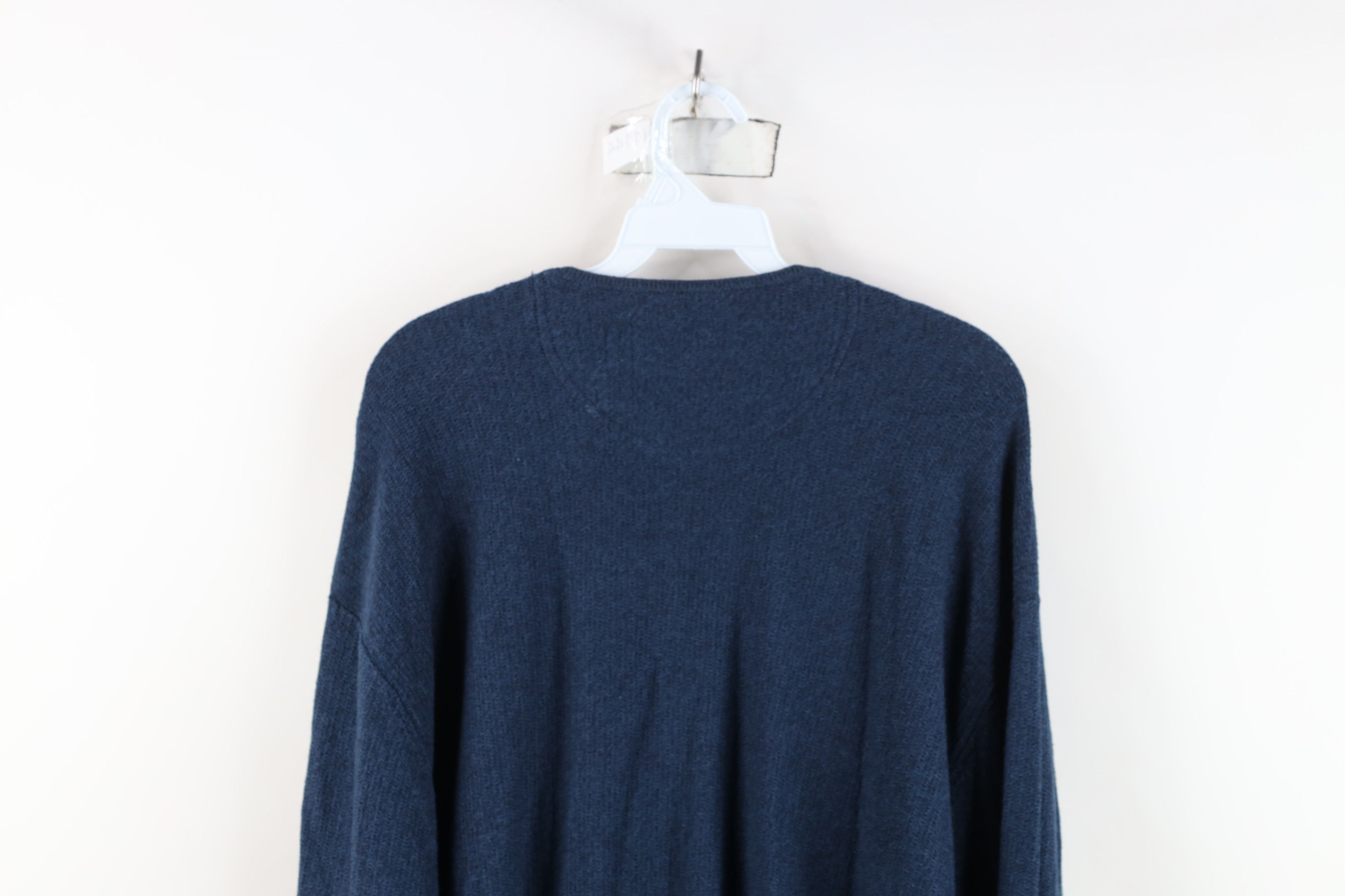 Tommy Bahama Vintage Tommy Bahama Blend Thermal Knit V-Neck Sweater Blue Size US XL / EU 56 / 4 - 11 Thumbnail