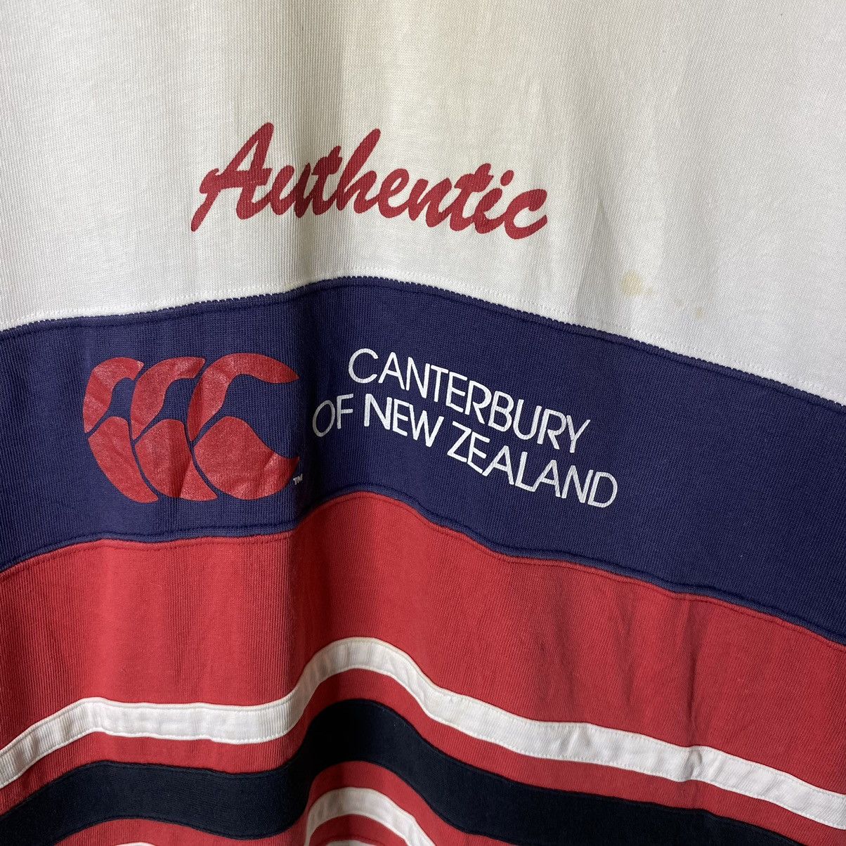 Canterbury of New Zealand × Vintage Vintage 1990s Canterbury Big Logo Rugby T Shirt Size US XL / EU 56 / 4 - 6 Thumbnail
