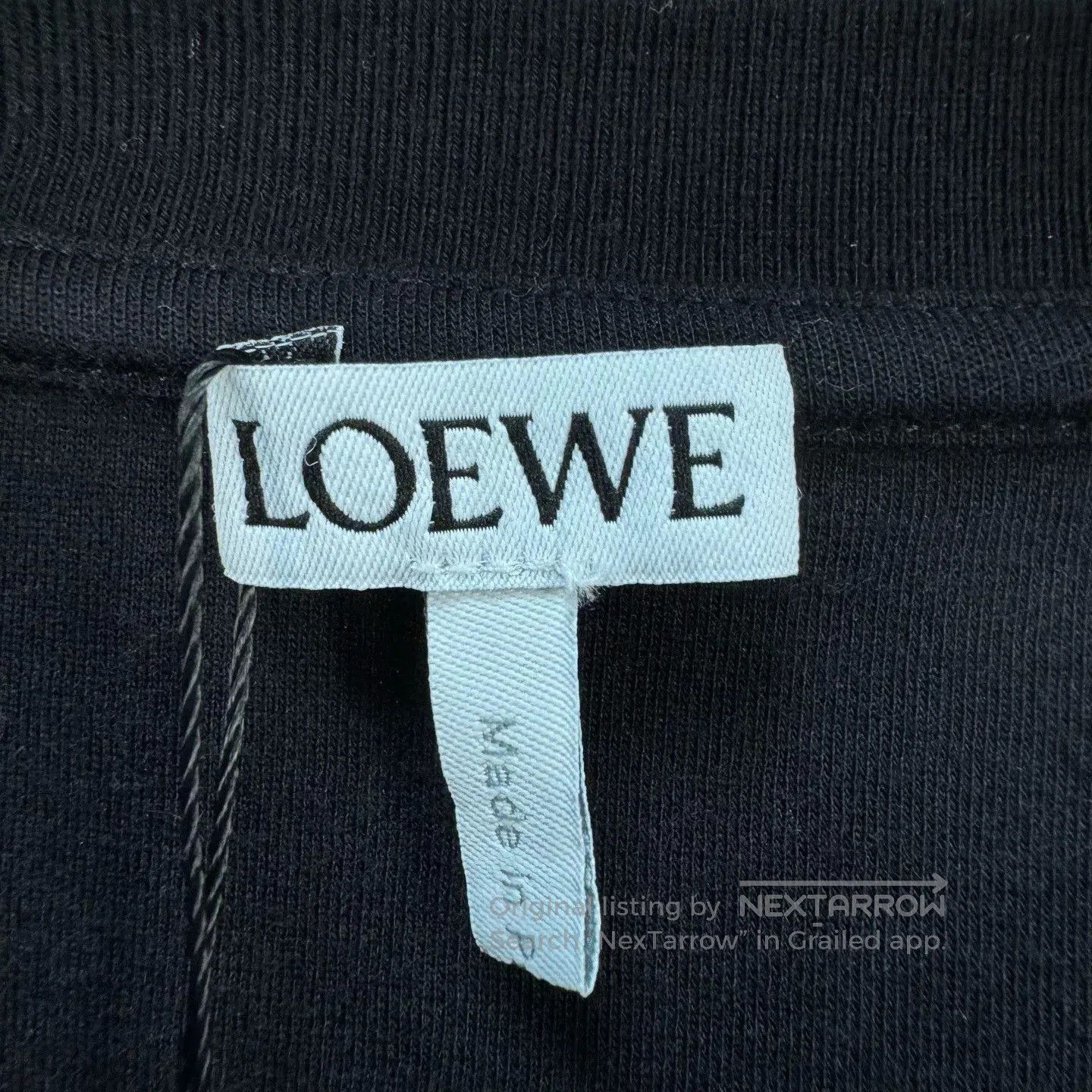 Loewe Loewe Irregular Hem Embroidered Logo Tee. Size US XS / EU 42 / 0 - 5 Thumbnail