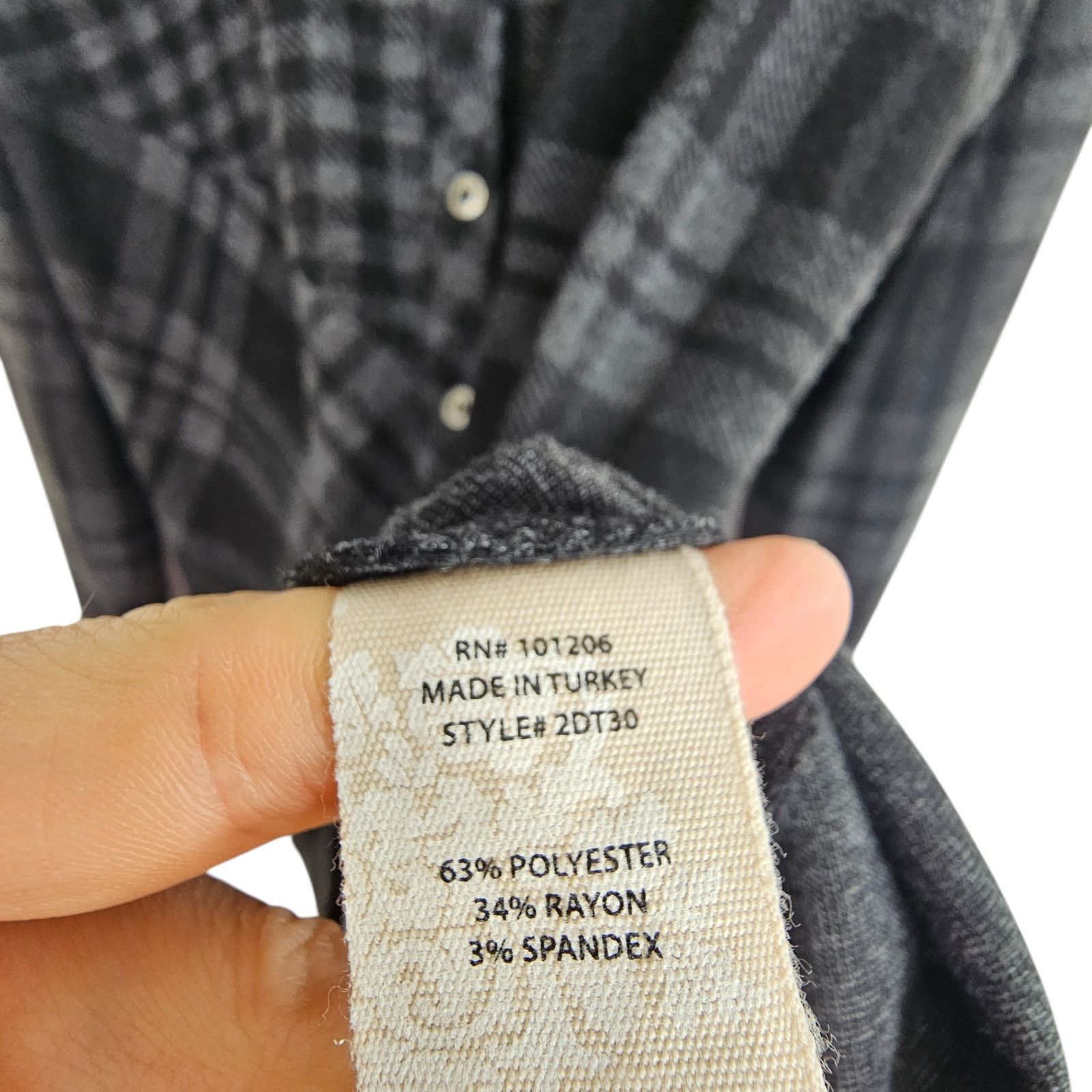 Soft Surroundings Soft Surroundings Womens Paramour Plaid Soft Knit Top Size S Size S / US 4 / IT 40 - 7 Thumbnail