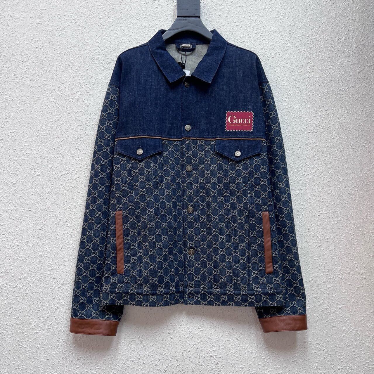 Gucci Gucci Full-print old-fashioned denim jacket 2501-Nextarrow Size US XL / EU 56 / 4 - 1 Thumbnail