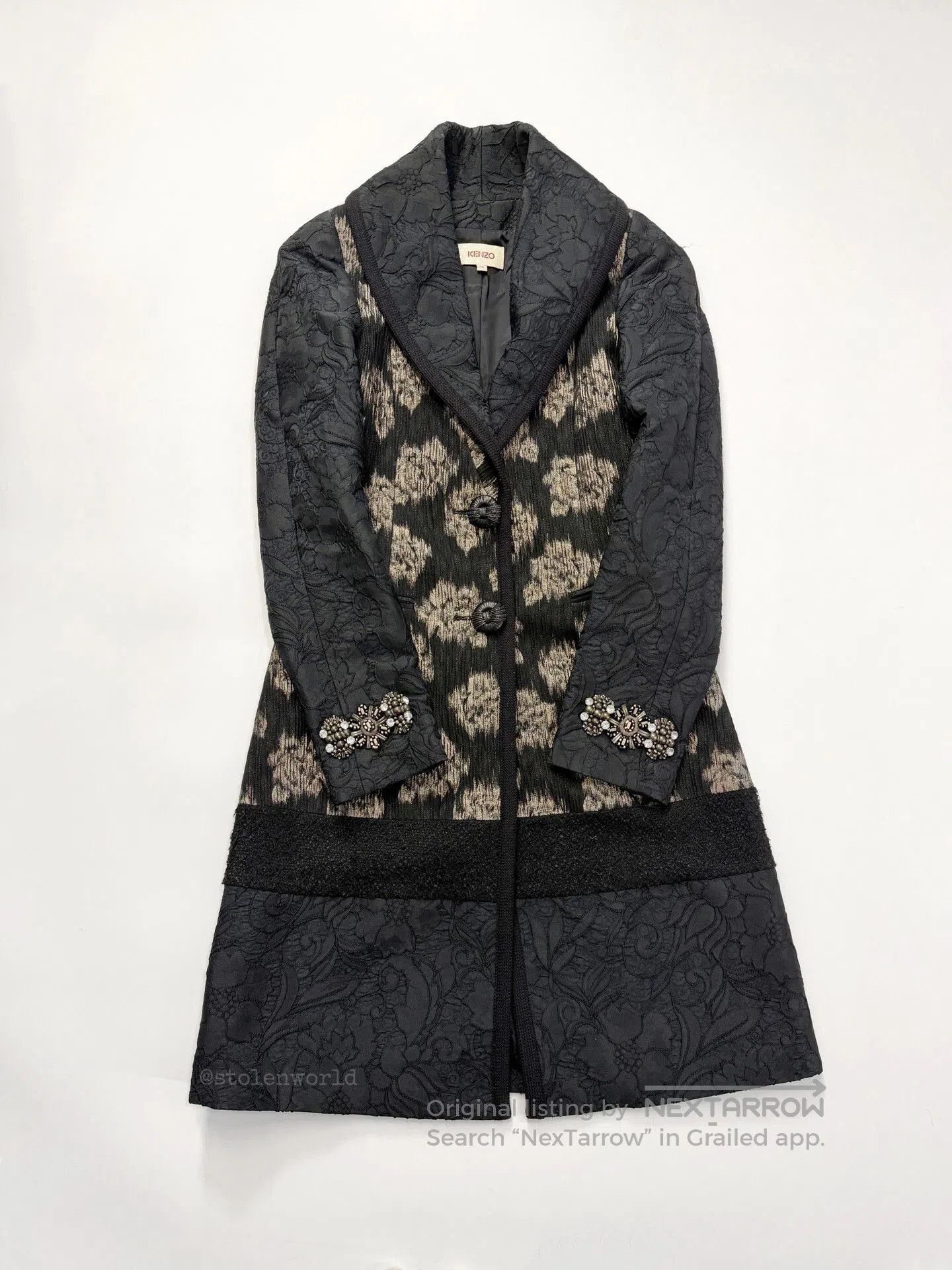 Kenzo kenzo floral embellished coat with intricate detailing. Size M / US 6-8 / IT 42-44 - 5 Thumbnail