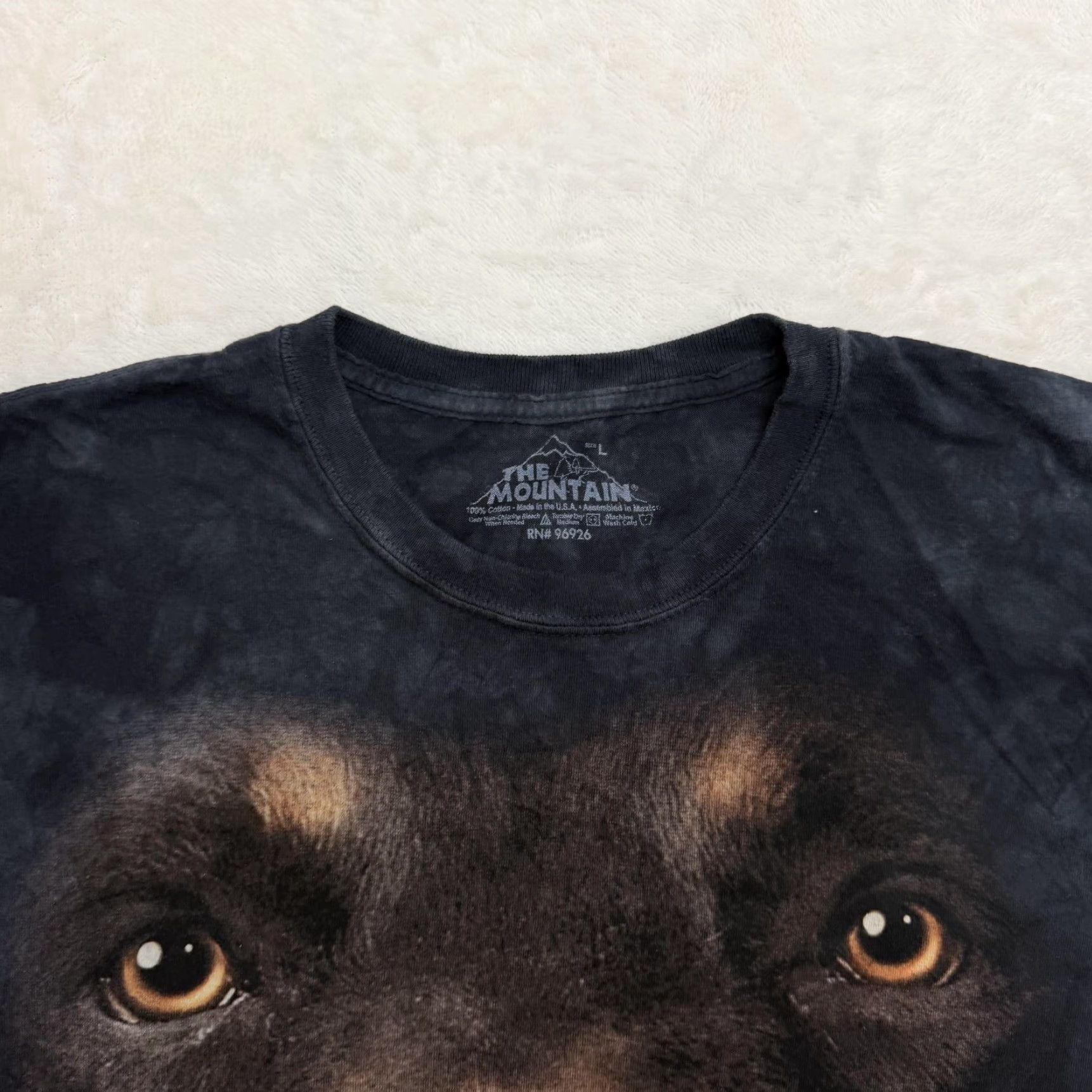 The Mountain The Mountain Rottweiler Shirt Mens Large Black Tie Dye Dog Big Face Graphic Tee Size US L / EU 52-54 / 3 - 3 Thumbnail