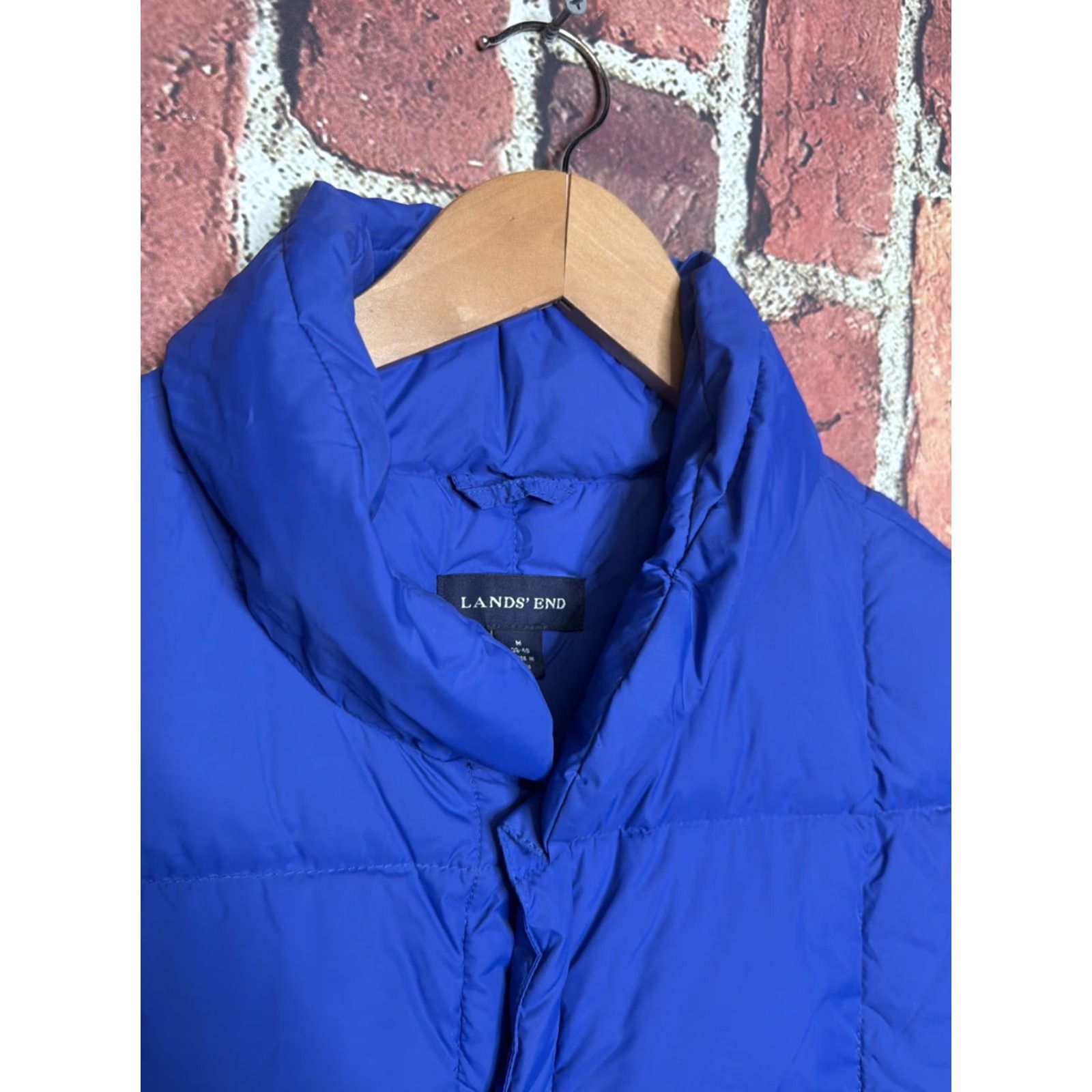 Lands' End Lands End Puffer Vest Mens XL Blue Goose Down Extra Large Vest Size US XL / EU 56 / 4 - 2 Thumbnail