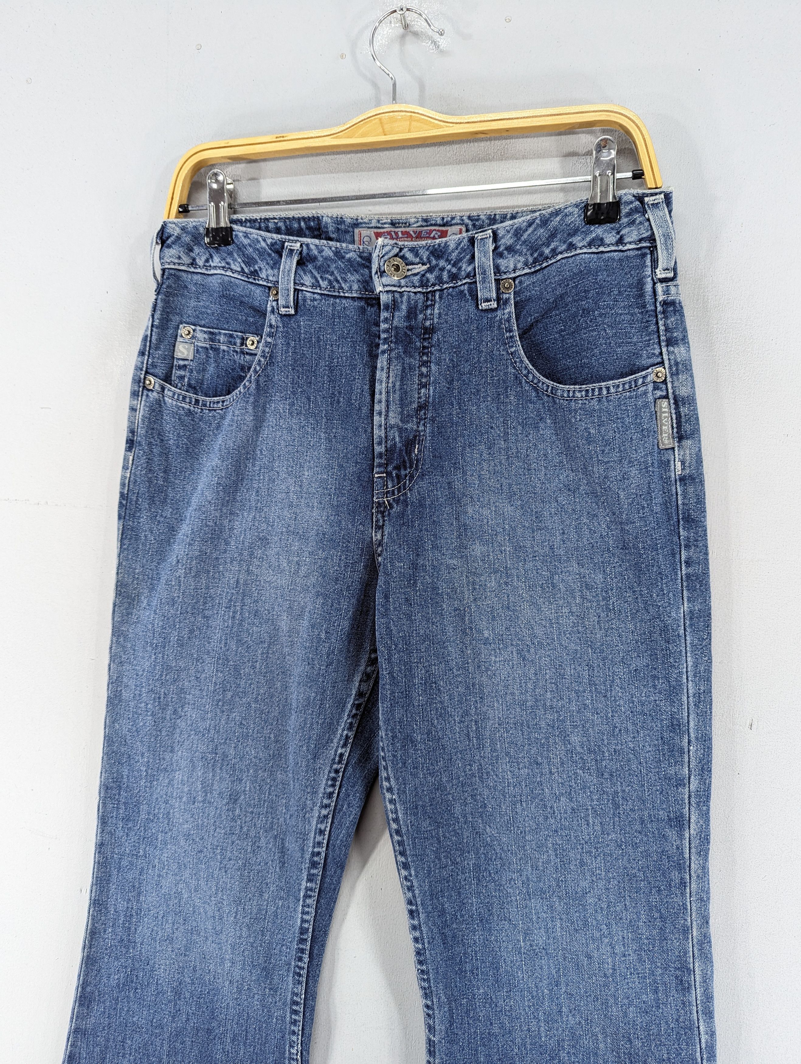If Six Was Nine Silver Jeans Women Flare Denim Blue Bootcut Jean Size 29" - 5 Thumbnail