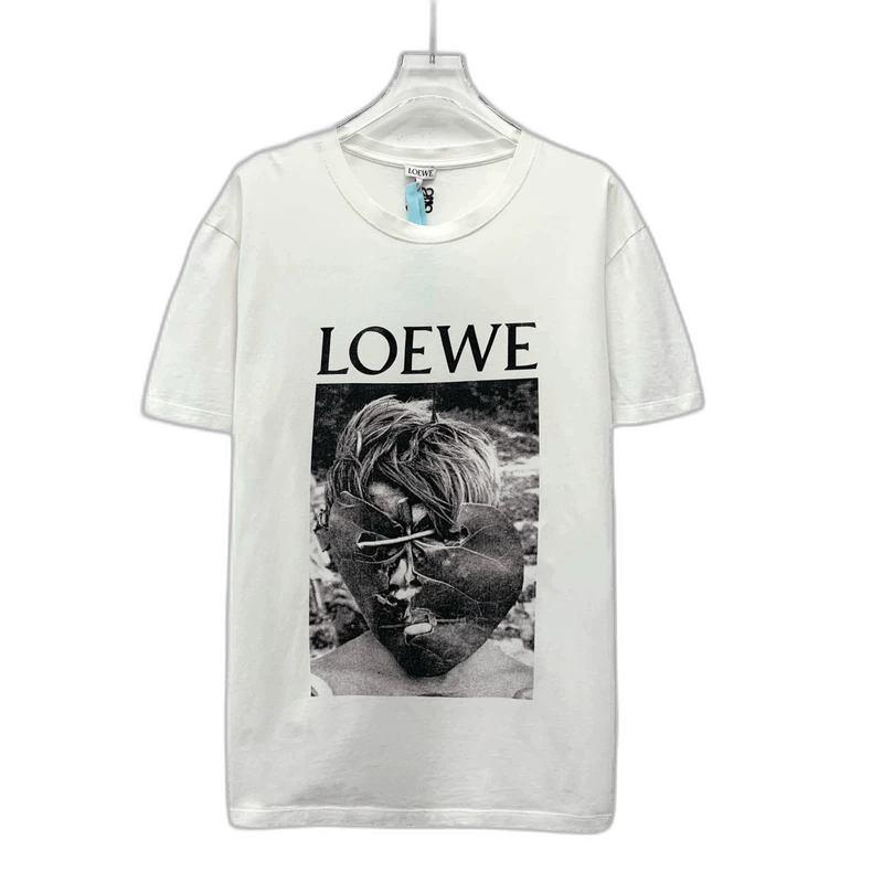 Loewe Loewe Abstract Print Cotton T-Shirt Size L Size US L / EU 52-54 / 3 - 1 Thumbnail