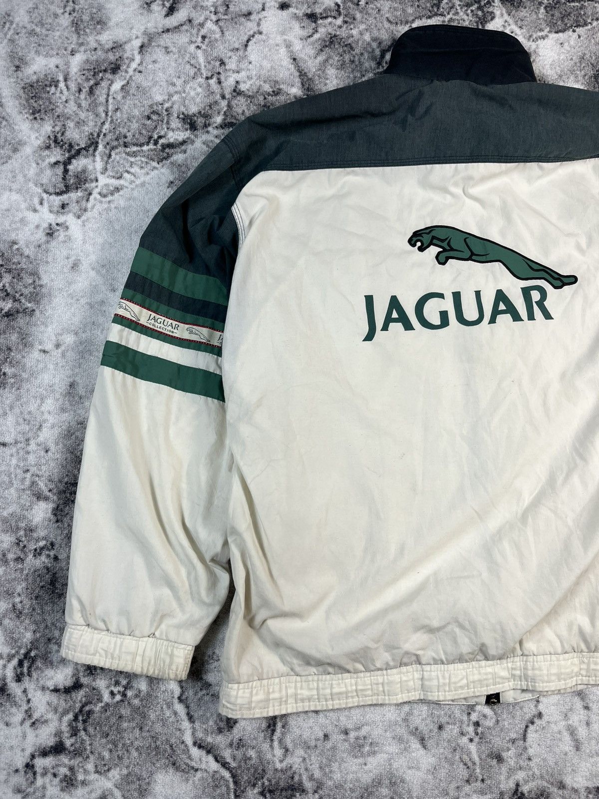 Vintage Vintage Jaguar Track Jacket Green White Zip XL Size US XL / EU 56 / 4 - 11 Thumbnail