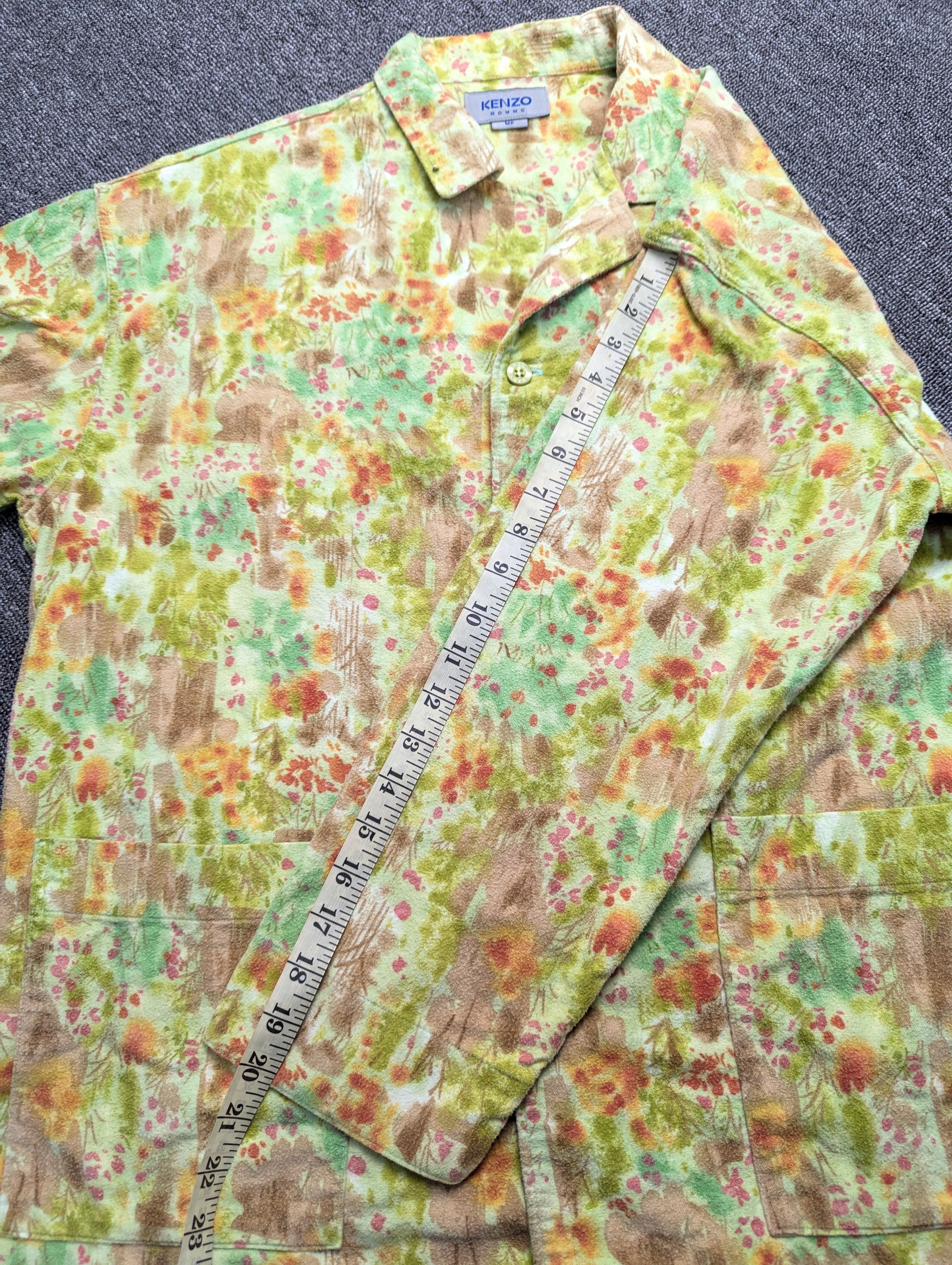 Kenzo Vintage Kenzo Homme Button Ups Printed Jacket Size US M / EU 48-50 / 2 - 15 Thumbnail