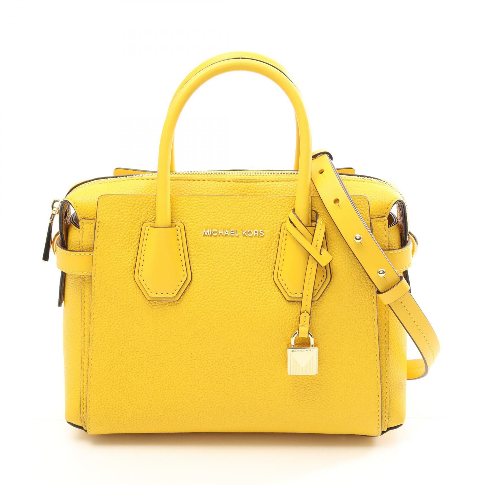 Michael Kors Michael Kors Michael Kors MERCER Leather Satchel Leather Handbag 30S9GM9S1L Size ONE SIZE - 1 Thumbnail