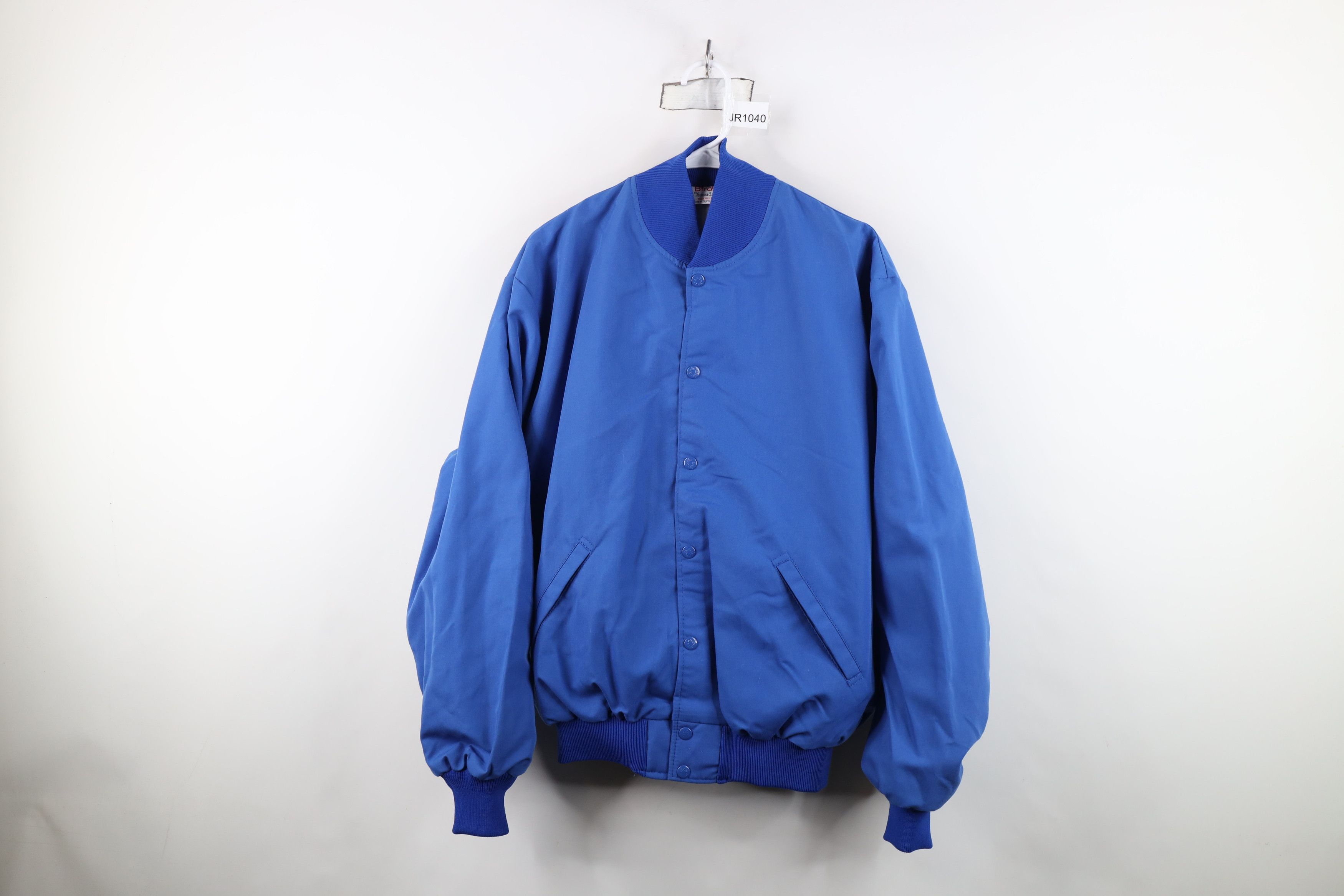 Vintage Vintage 70s Streetwear Lined Bomber Jacket Royal Blue USA Size US M / EU 48-50 / 2 - 1 Thumbnail