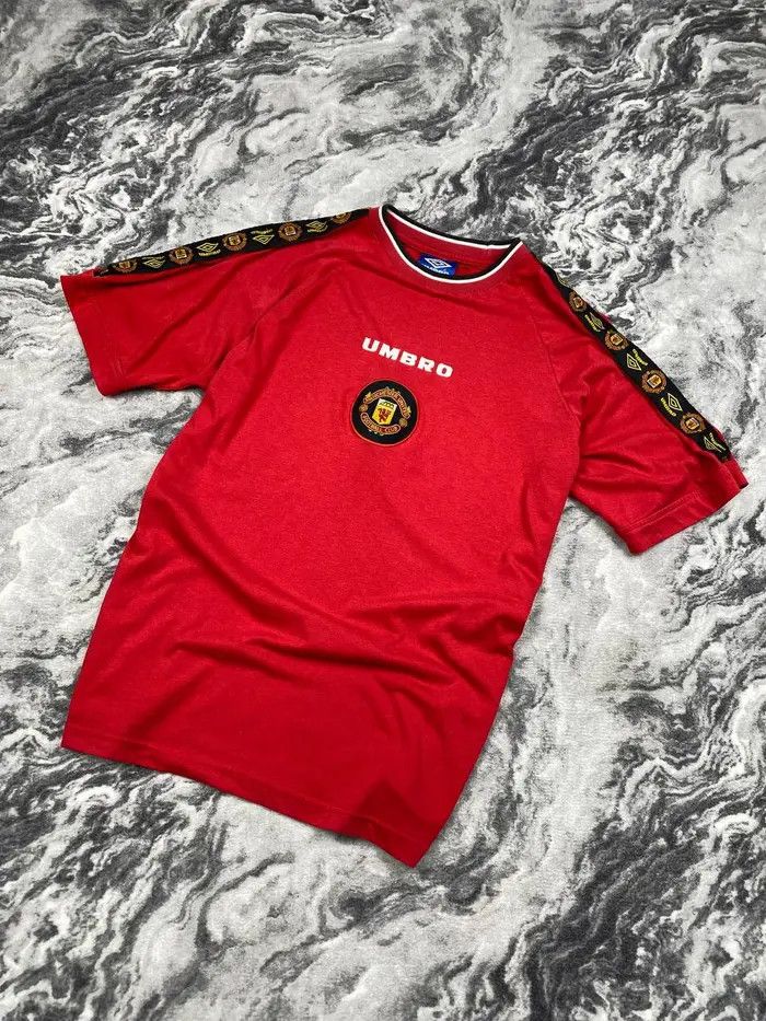 Umbro Vintage Umbro Manchester United 1998 Training T-Shirt Soccer Size US XL / EU 56 / 4 - 1 Thumbnail